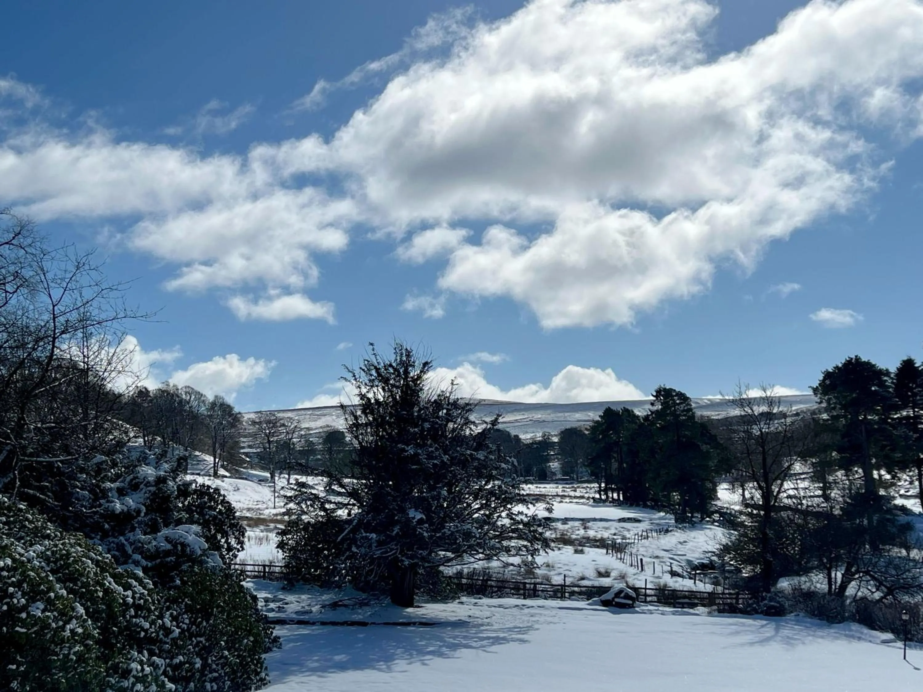 Winter in Lovelady Shield Country House Hotel