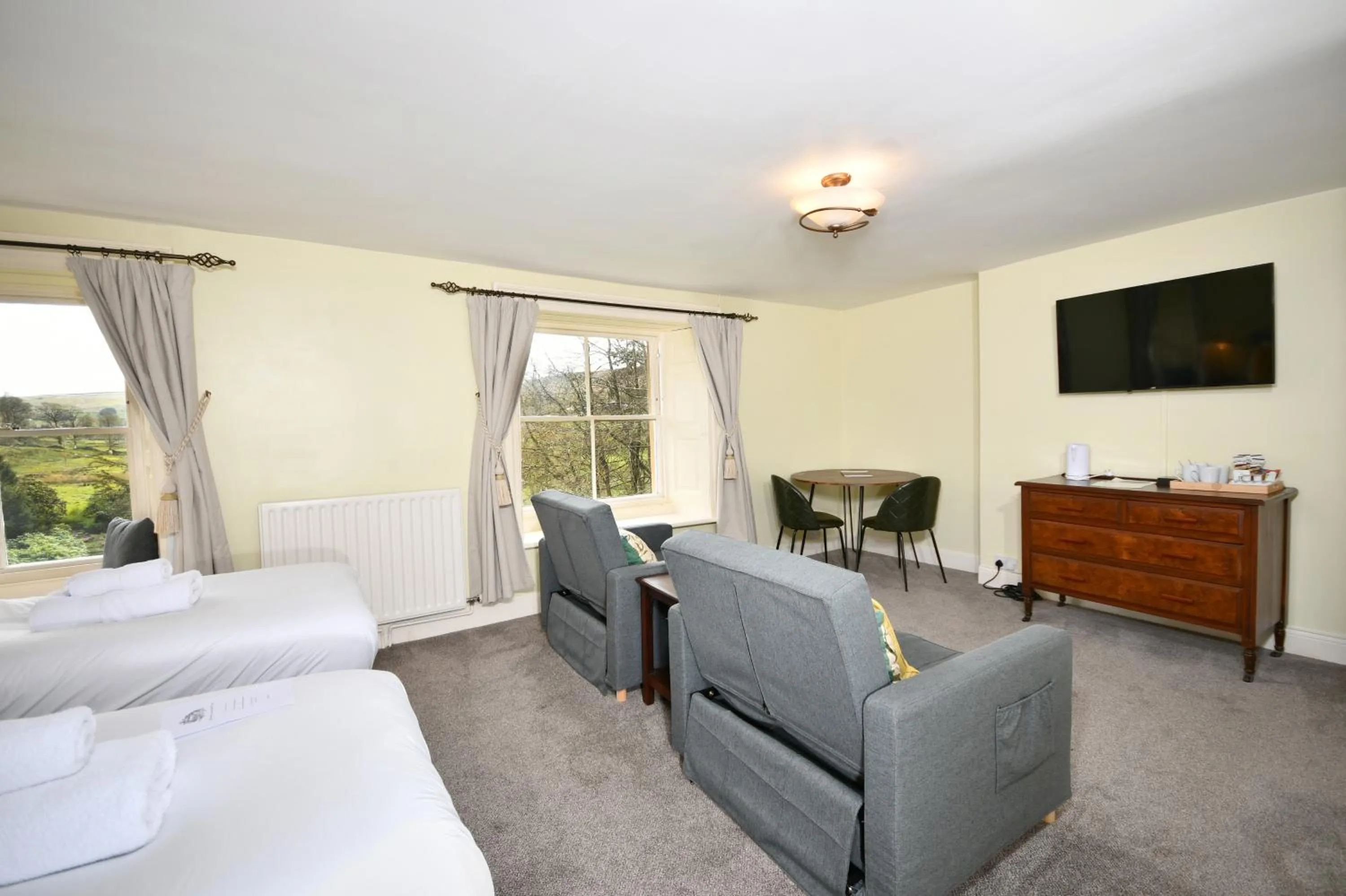 Bedroom in Lovelady Shield Country House Hotel
