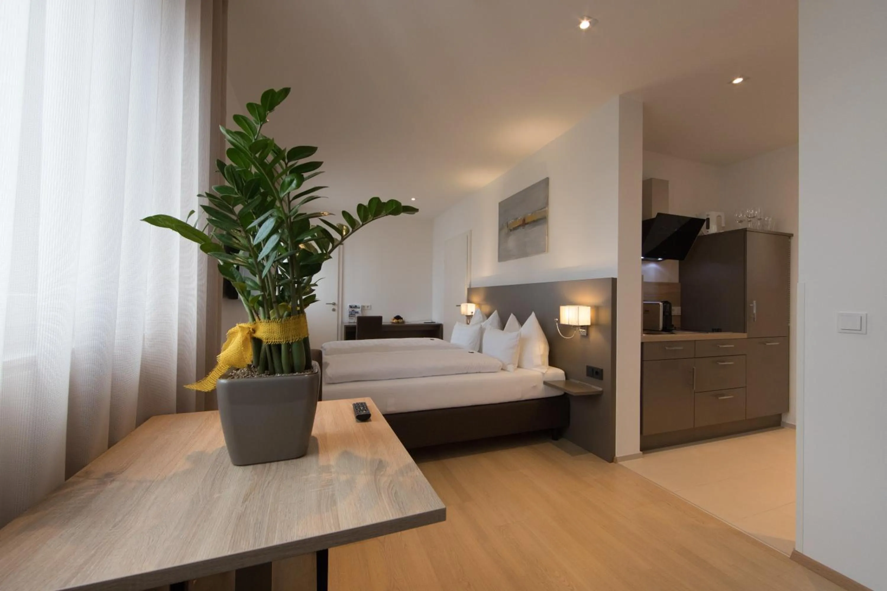 Bed in Vitus Steyr Hotel & SPA Suites