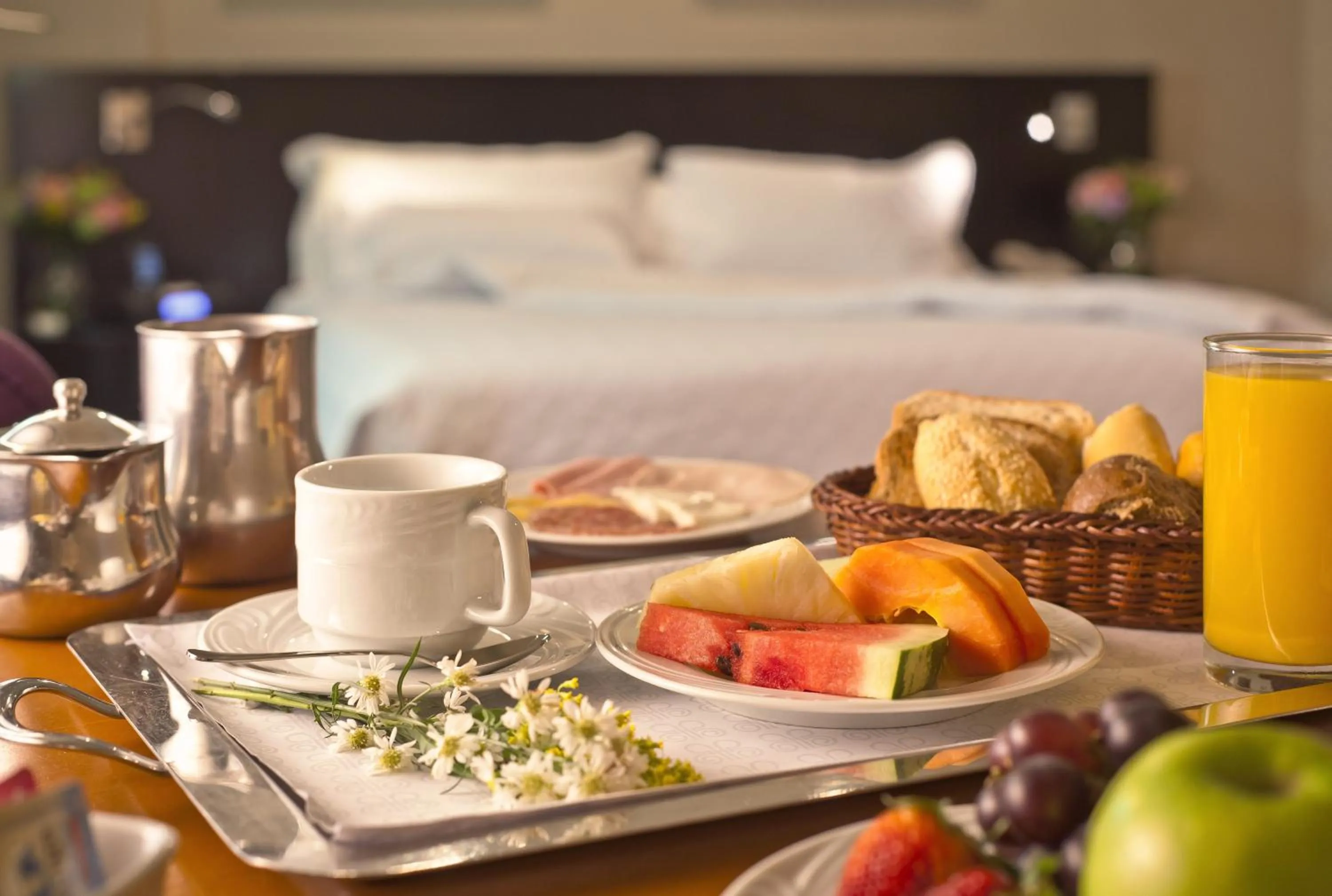 Breakfast, Bed in Bourbon Residence Barra da Tijuca - Rio de Janeiro