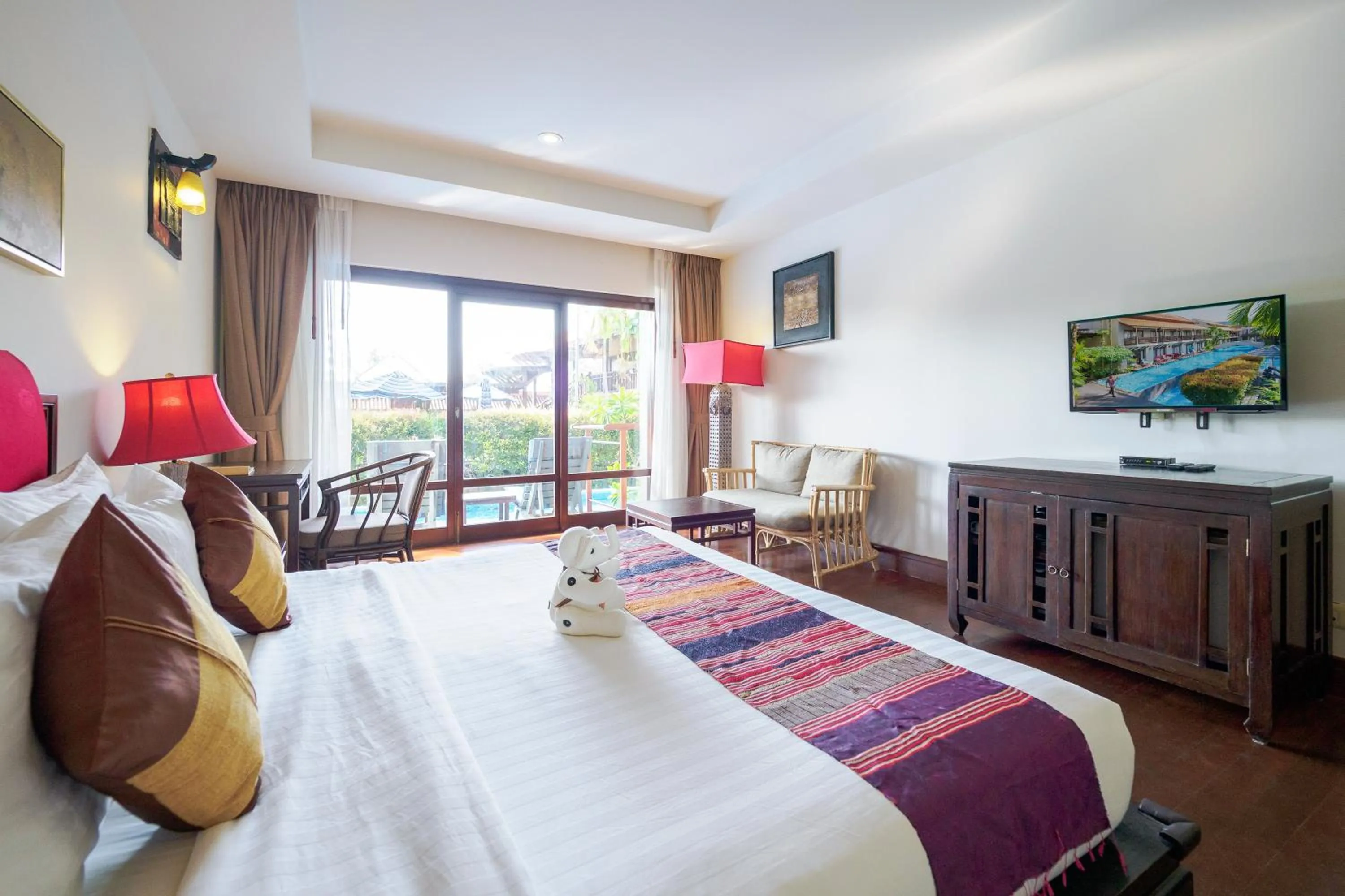 Bedroom, Bed in Khaolak Oriental Resort - Adult Only