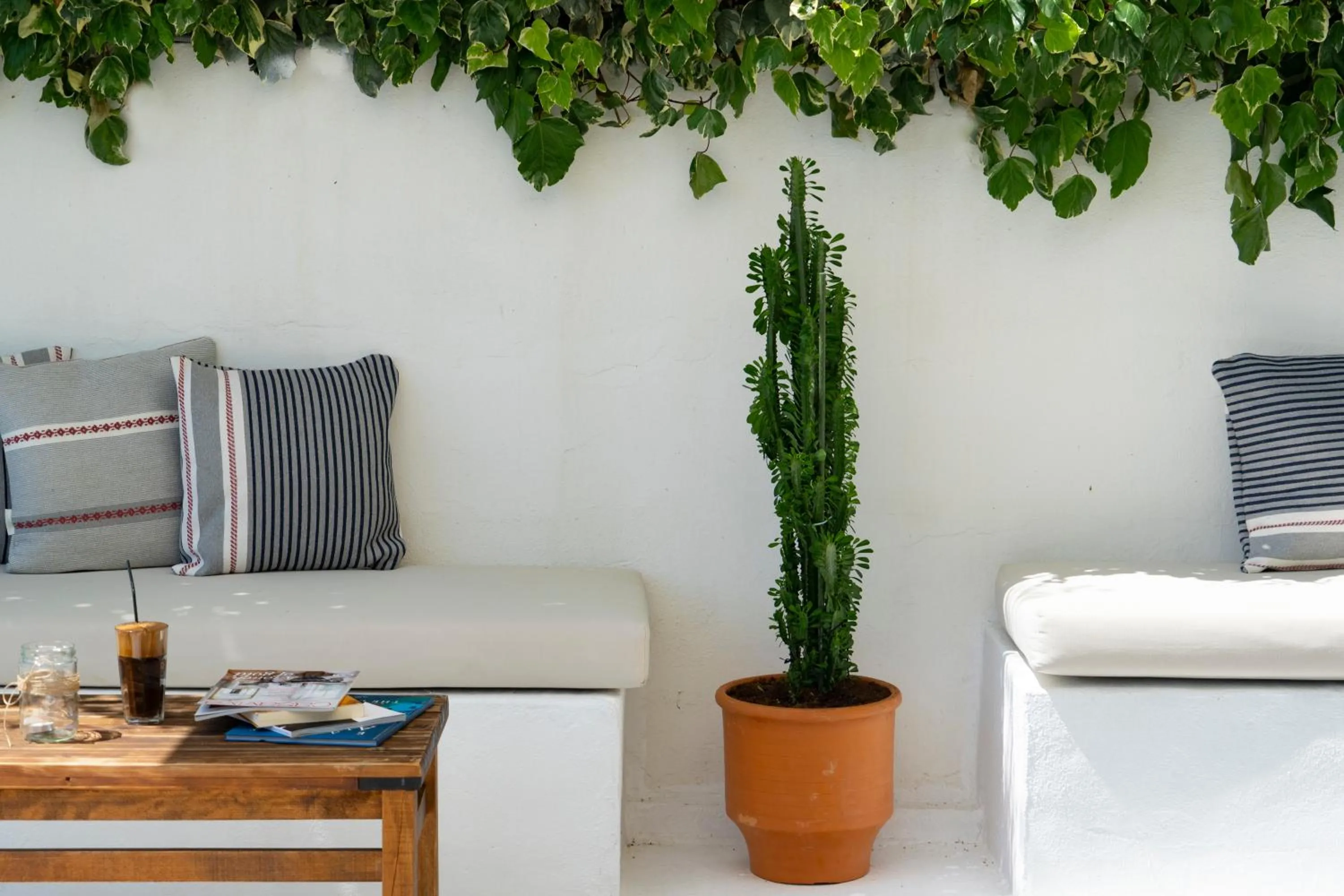 Seating area in Akti Hotel Kavala