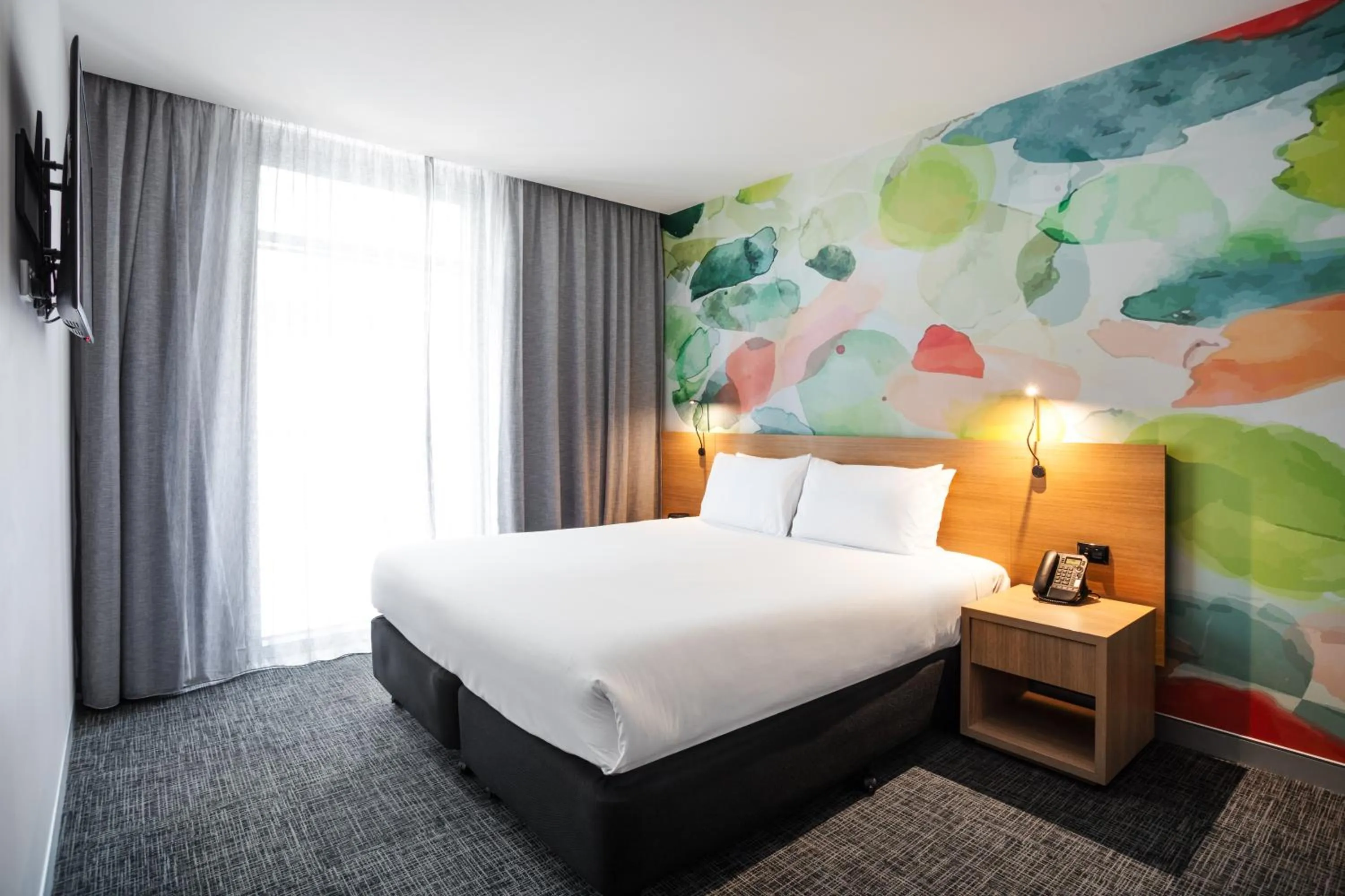 Bed in Ibis Styles Hobart