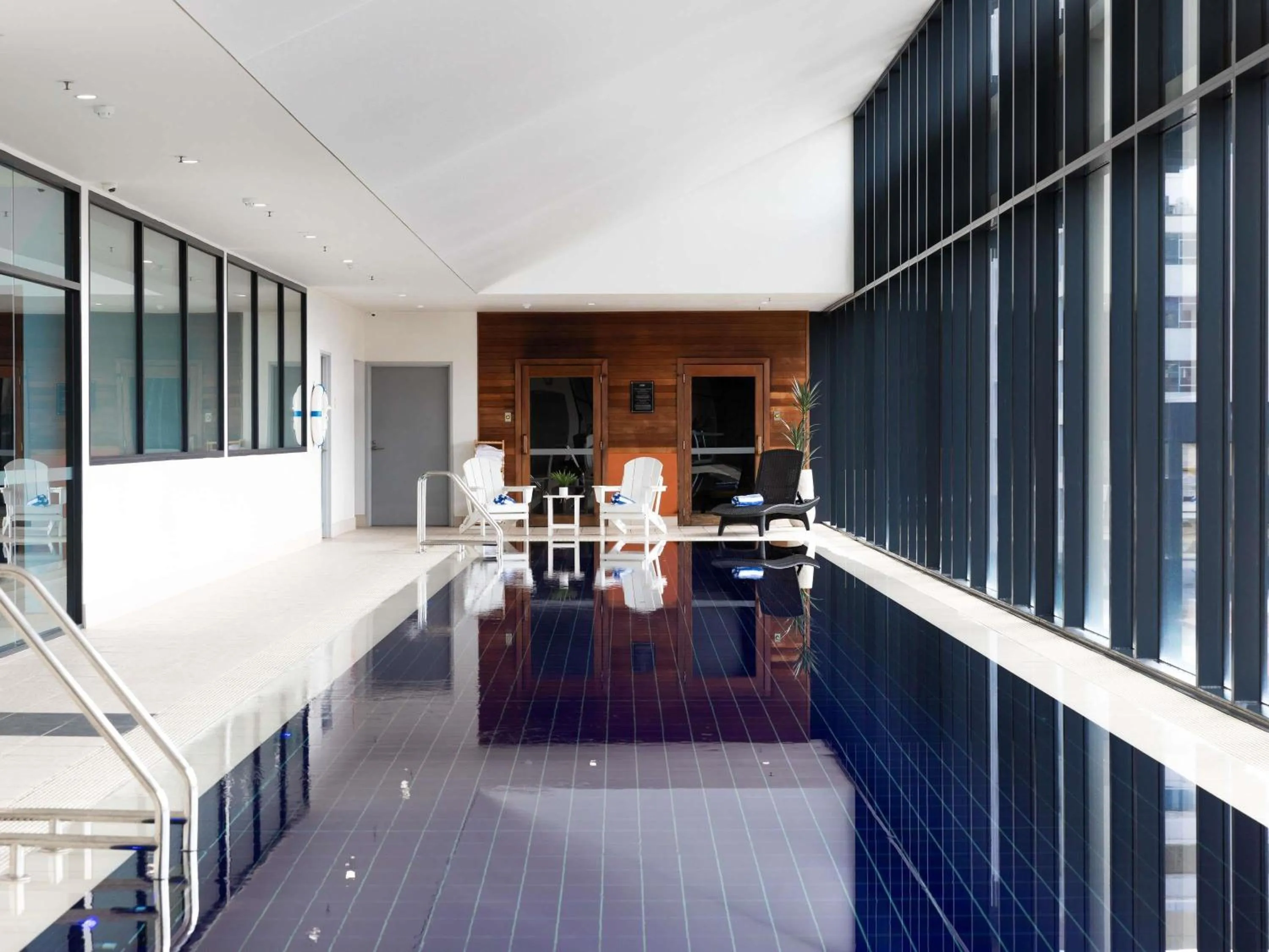 Pool view in Ibis Styles Hobart