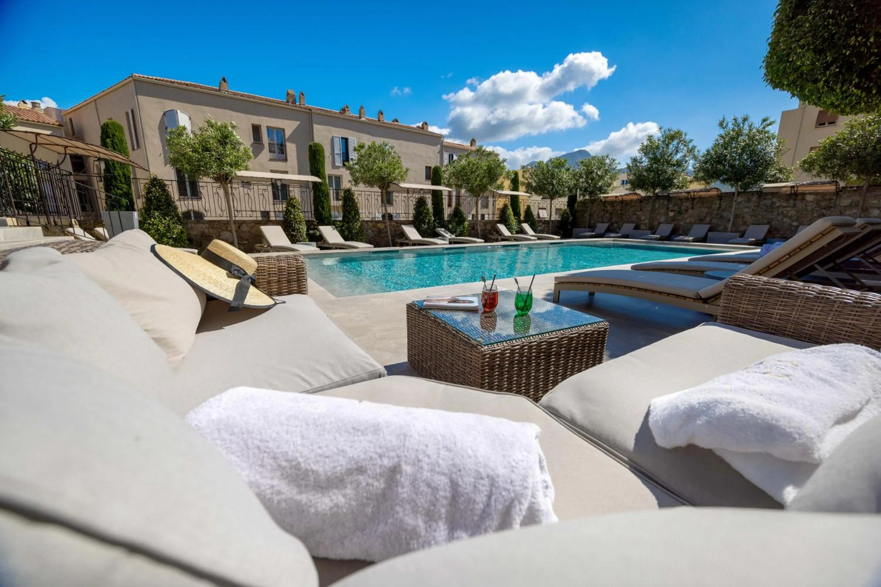 Swimming pool in Hôtel L'Abbaye