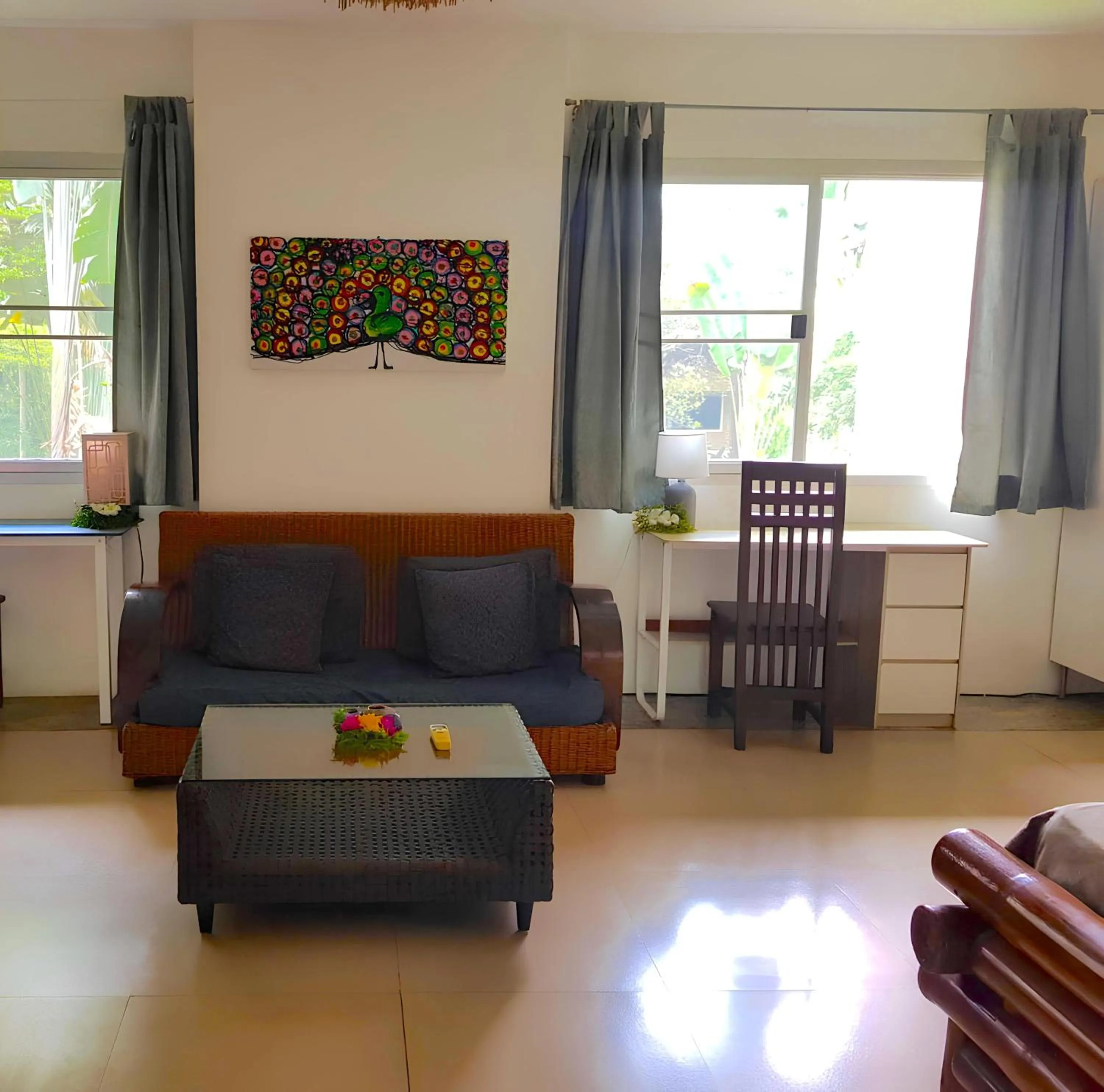 Living room in Good Time Sports Village Koh Mak