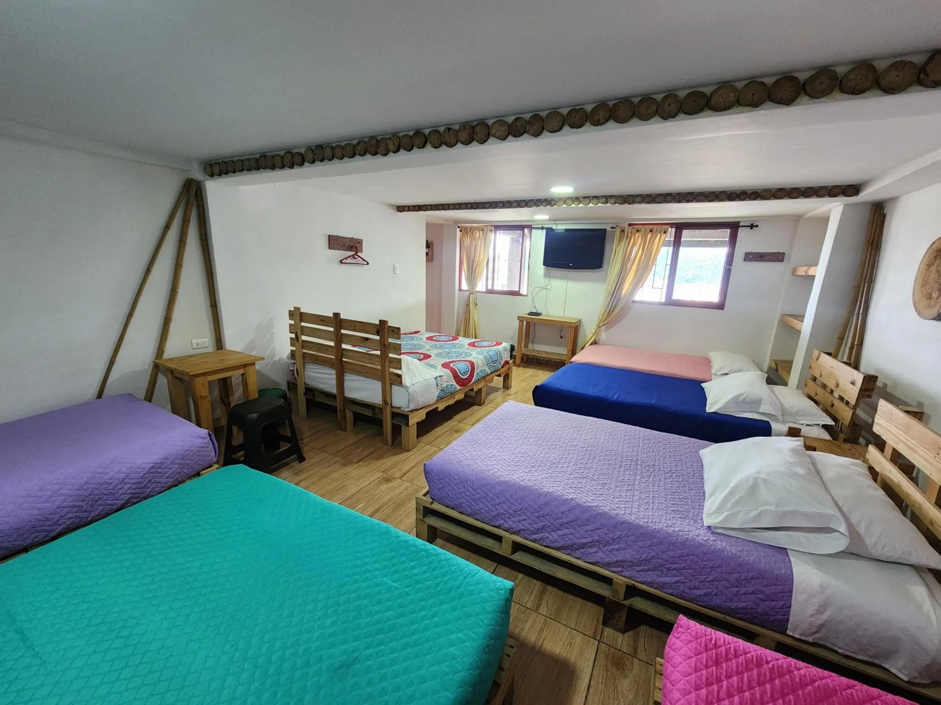 Bed in Hostal Triangulo del Café