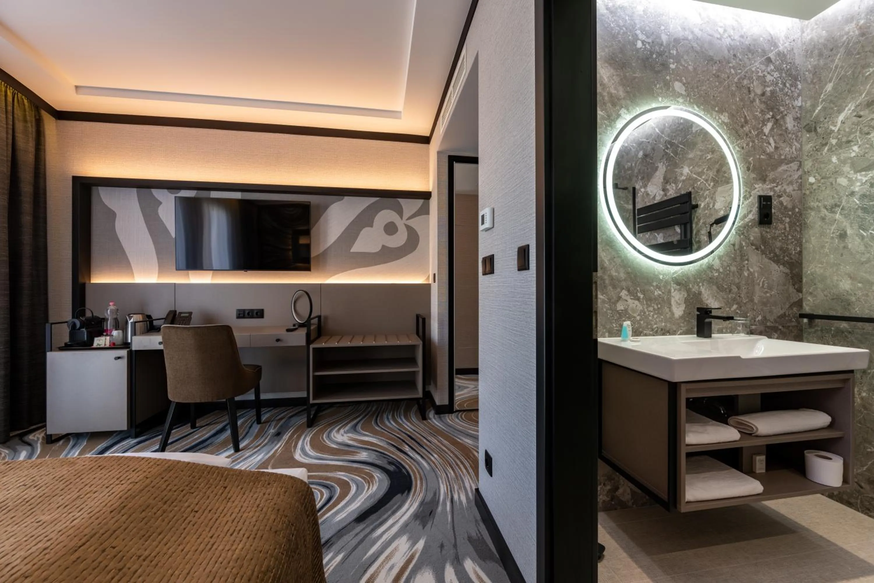 Bed in Hotel Debrecen