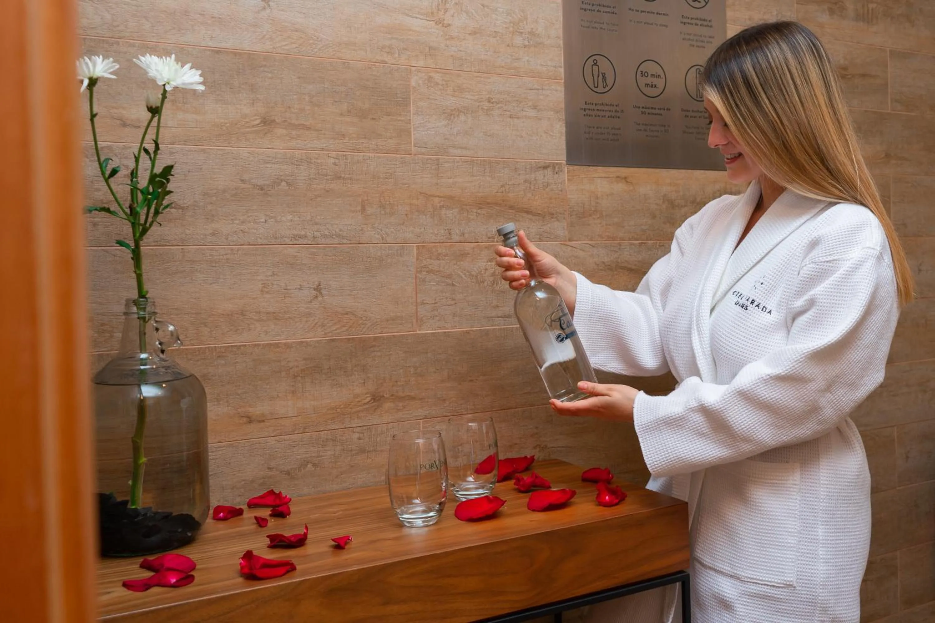 Sauna in Hotel Parada Linares