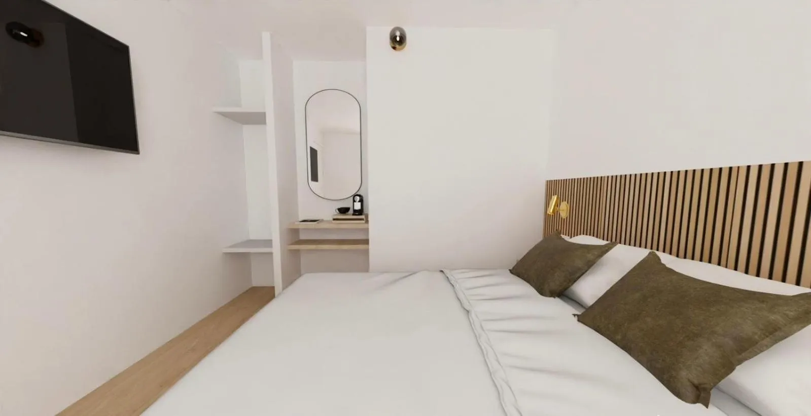 Bed in Hotel le Romanesque