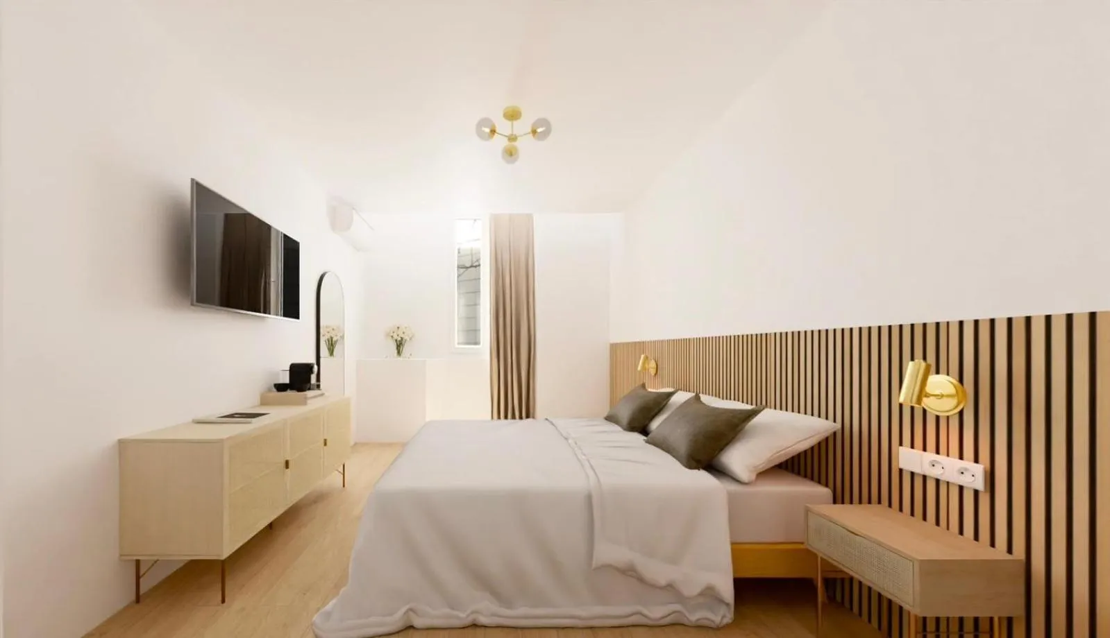 Bed in Hotel le Romanesque