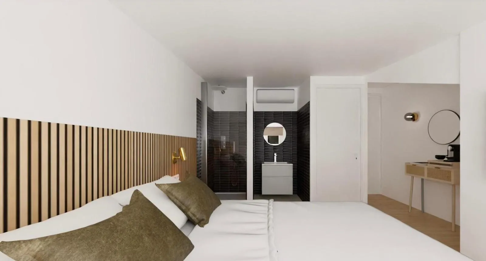 Bed in Hotel le Romanesque