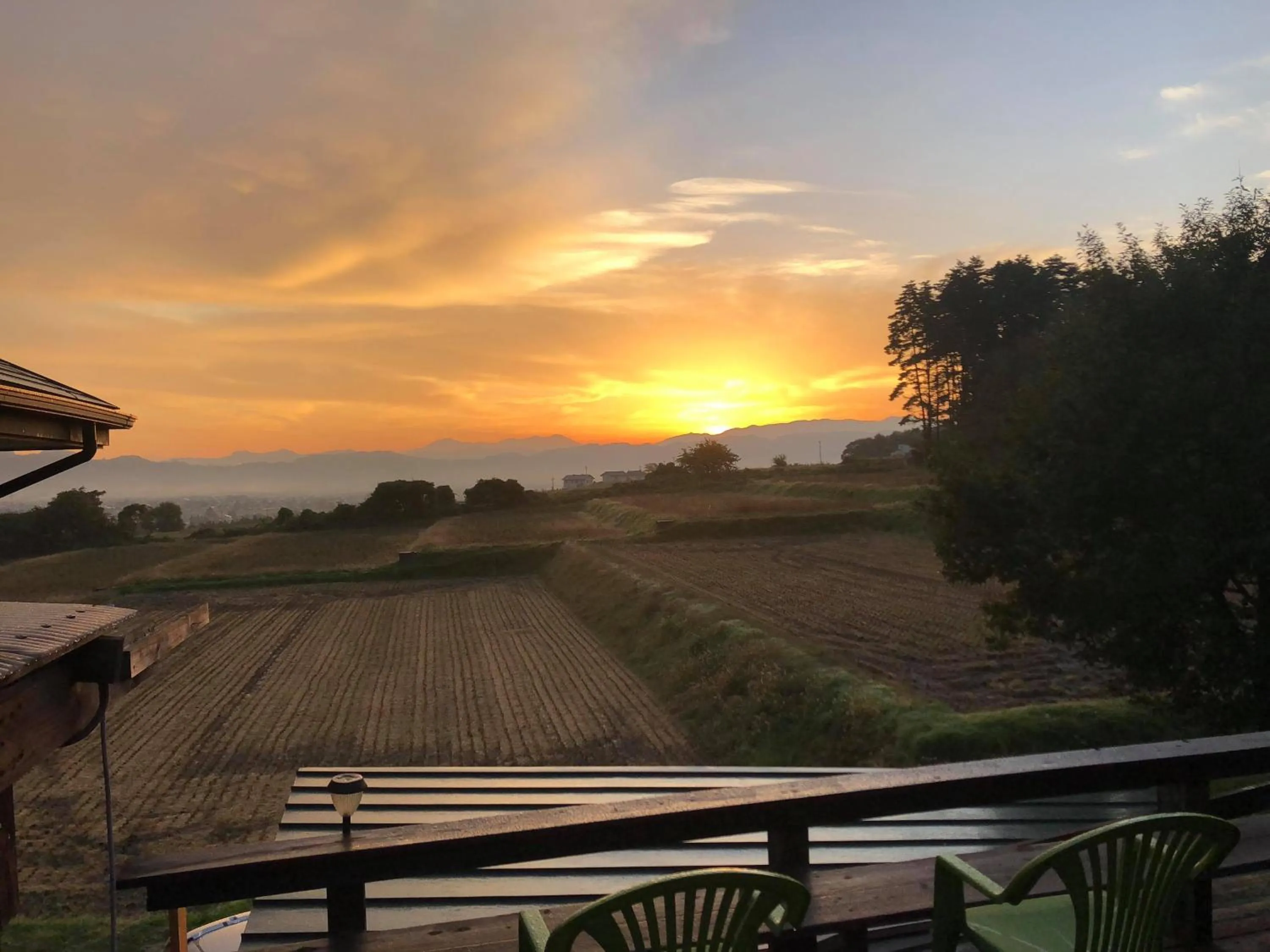 Natural landscape in Azumino Backpackers 山の風