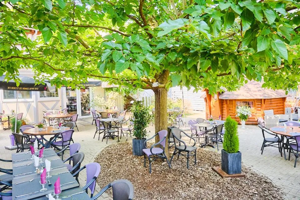 Patio in Hôtel Restaurant Notre Dame