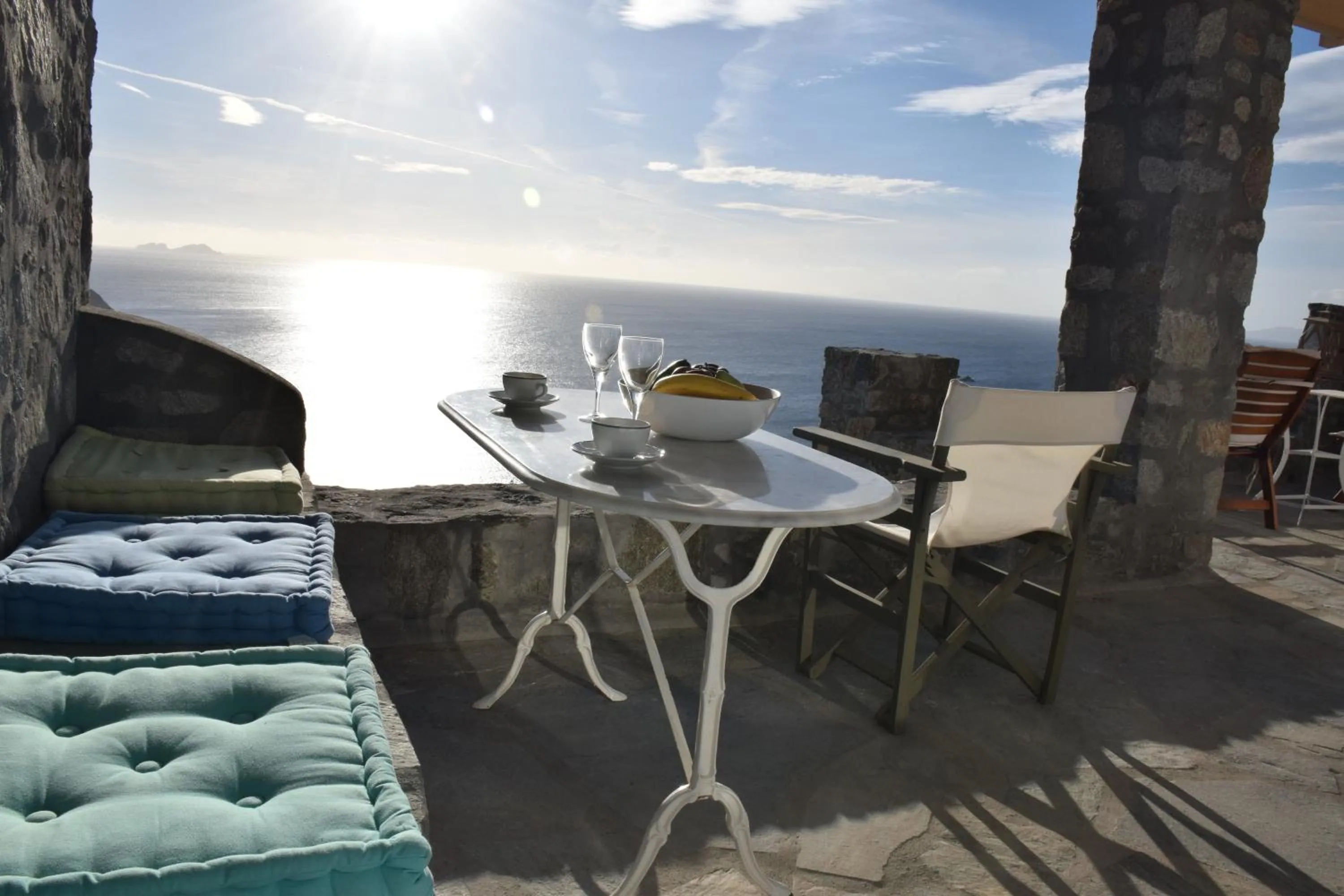 Balcony/Terrace in Andromeda Mykonos Villas & Suites