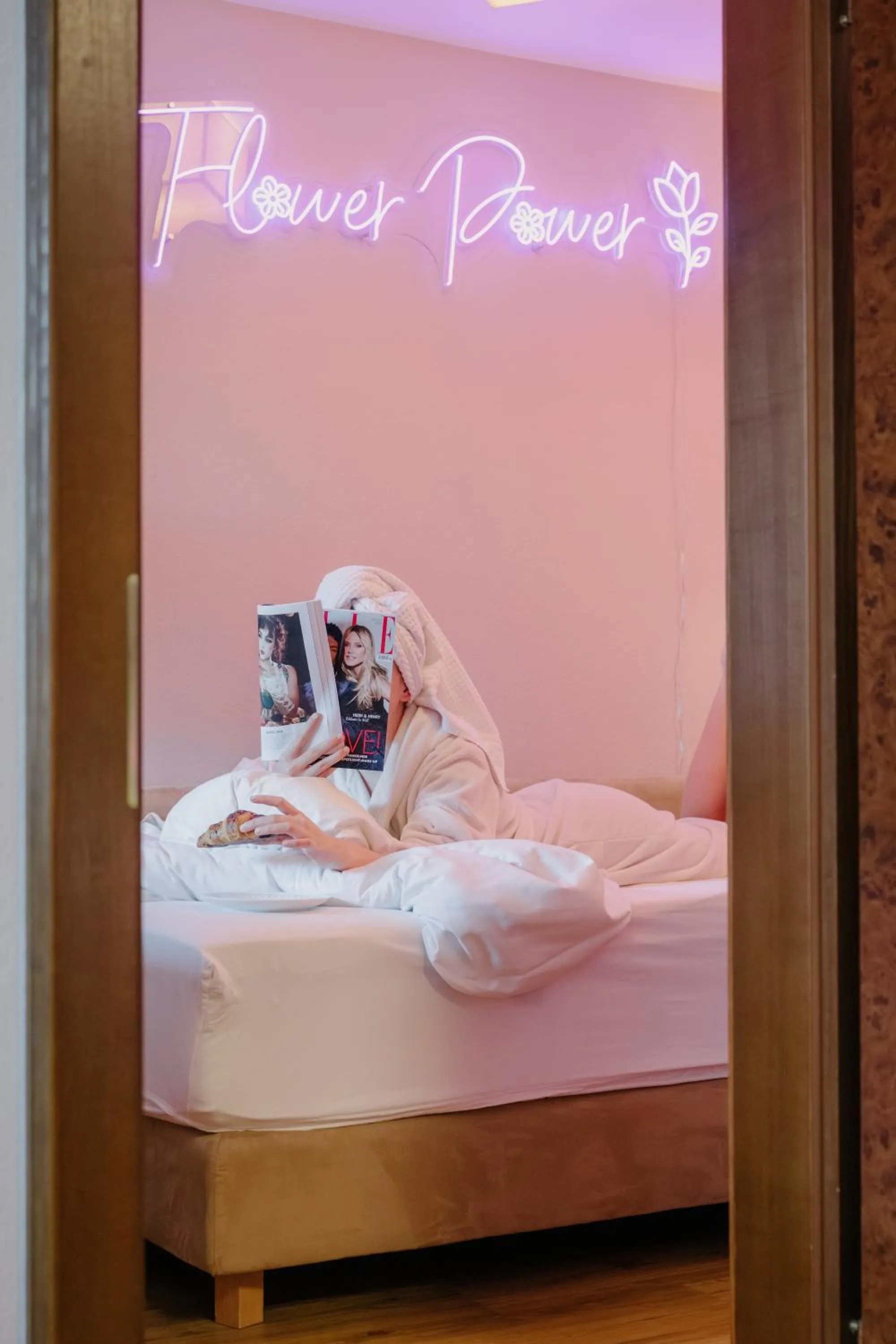 Bed in Sylvana's Wohlfühl Hotel