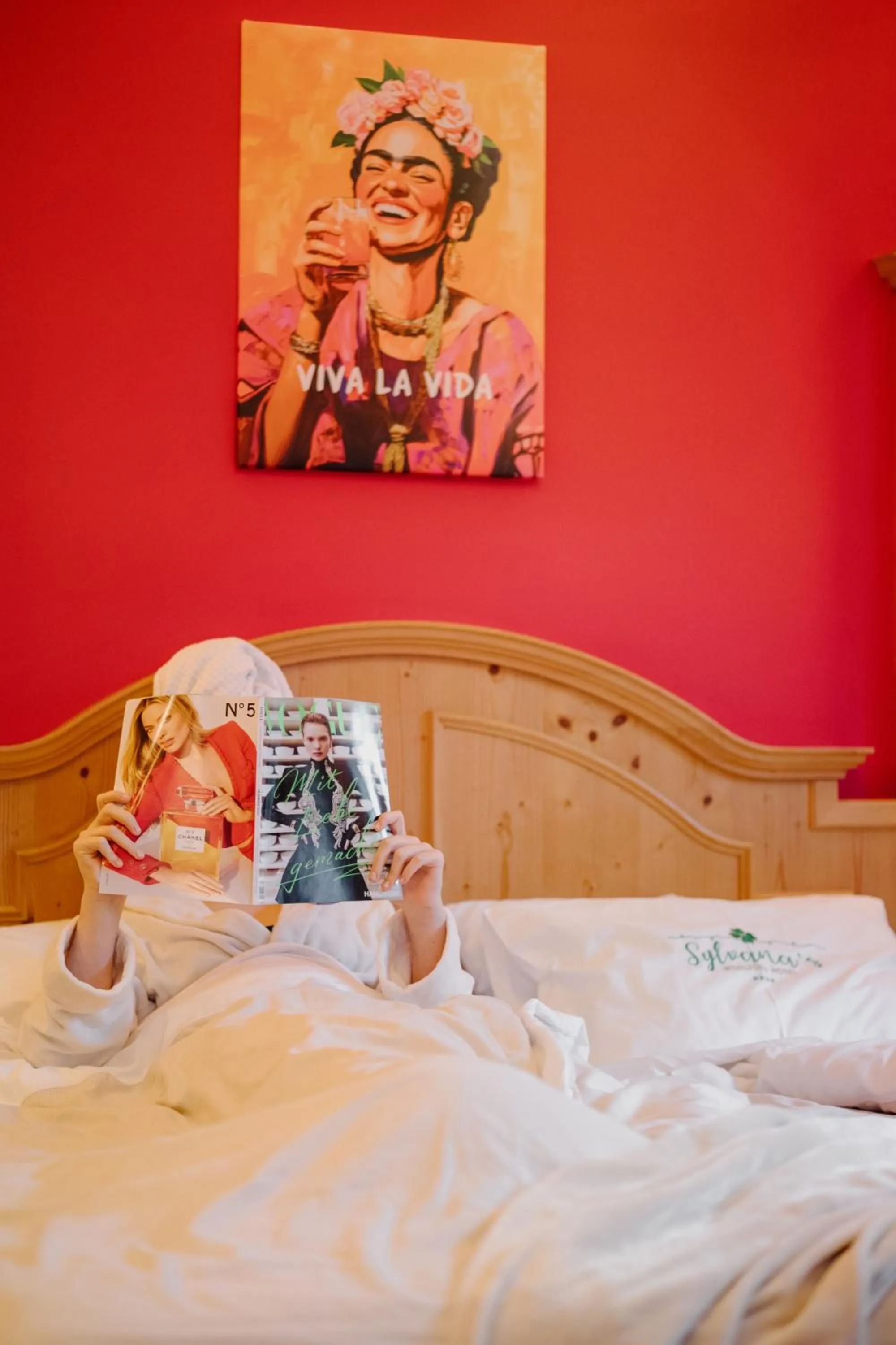 Bed in Sylvana's Wohlfühl Hotel