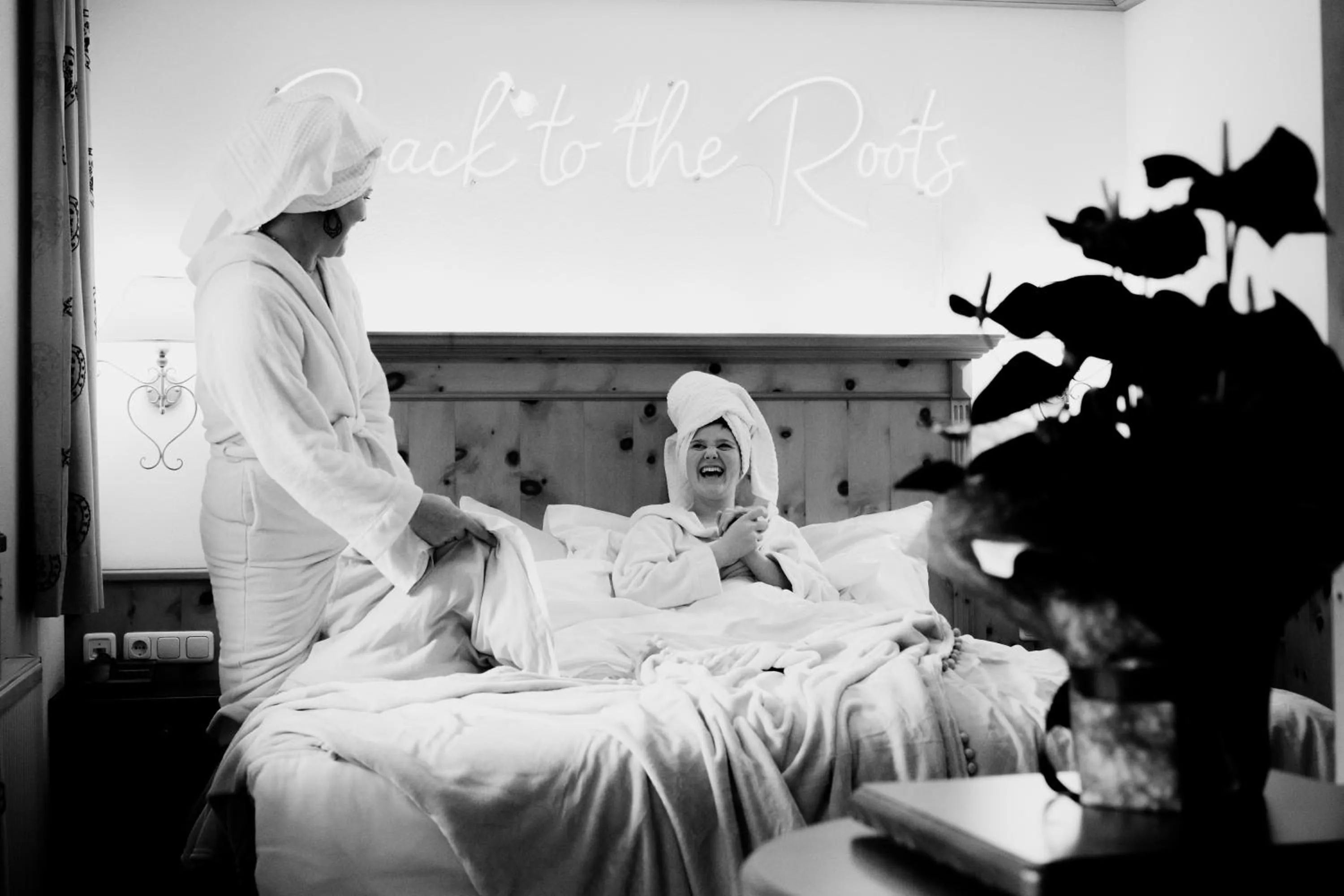 Bed in Sylvana's Wohlfühl Hotel