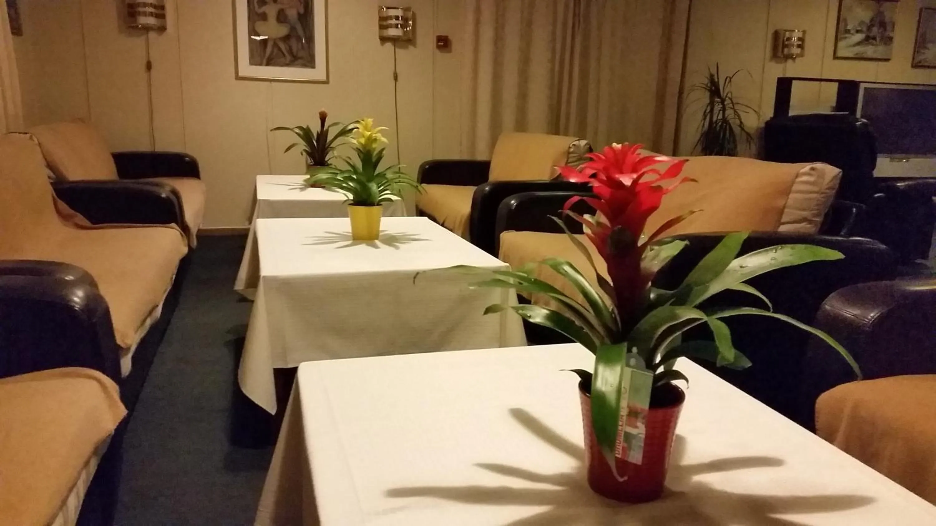 Communal lounge/ TV room in Skeisvang Gjestgiveri