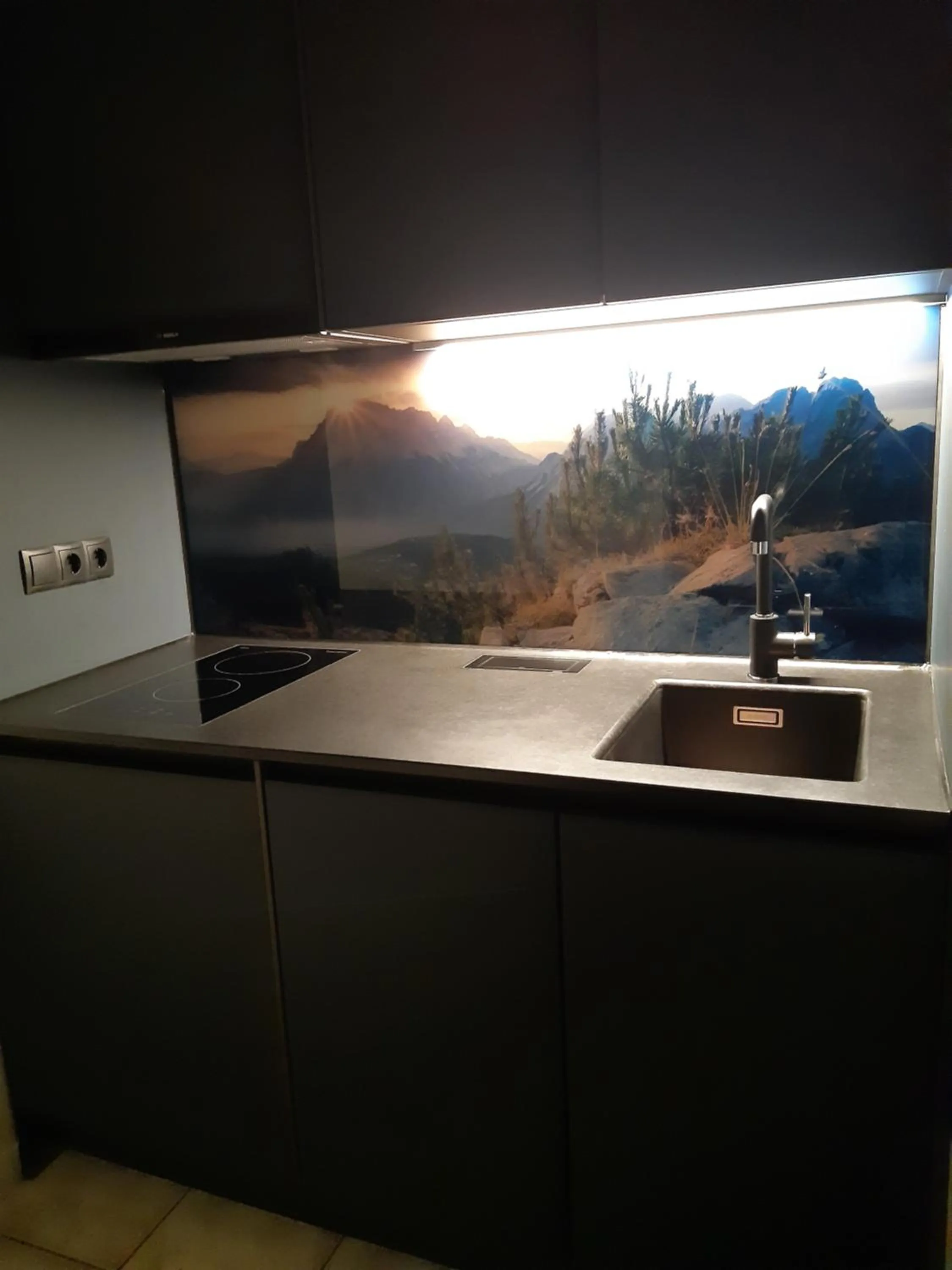 Kitchen or kitchenette in Haus Alpenblick