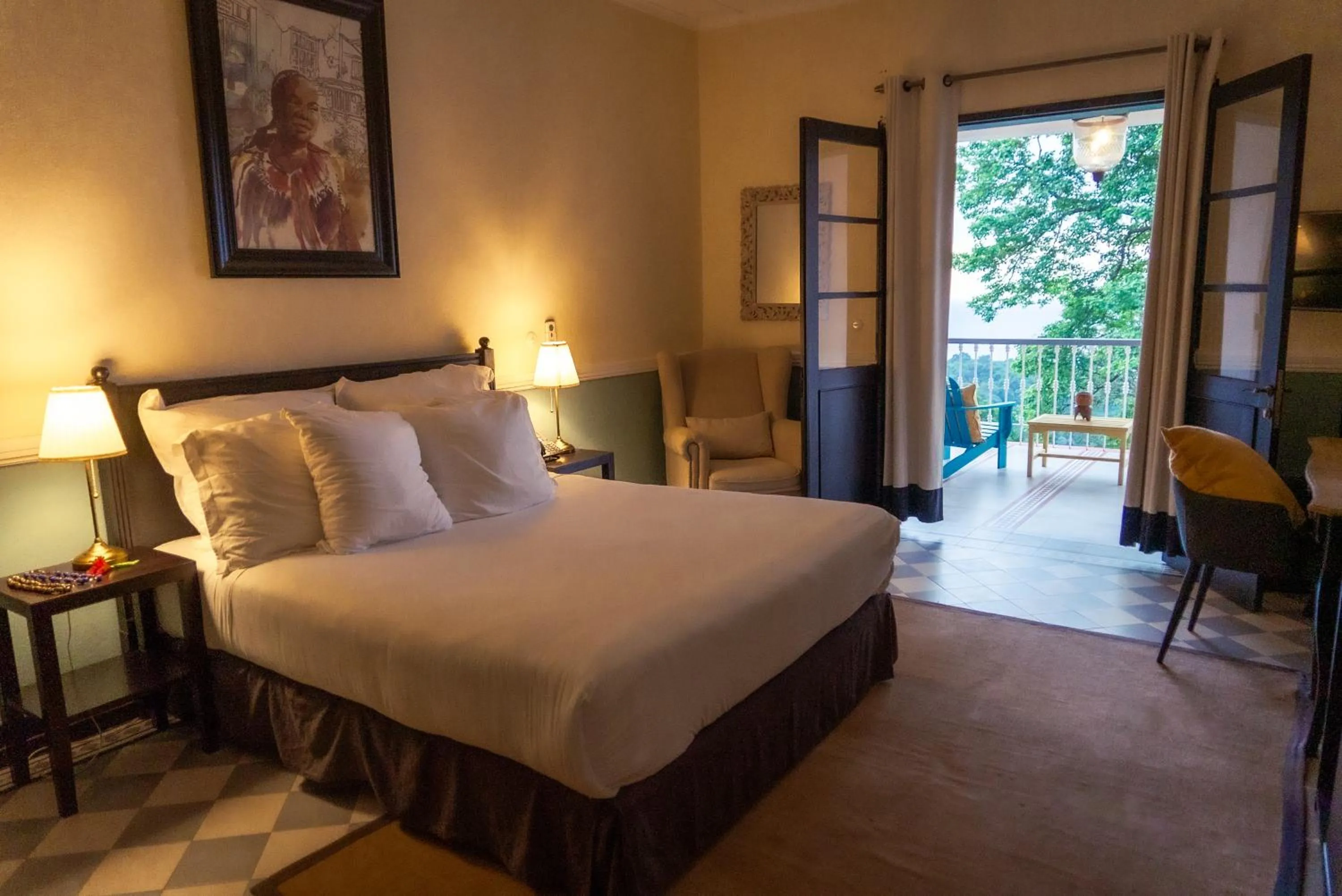 View (from property/room), Bed in Roça Sundy - Principe Collection