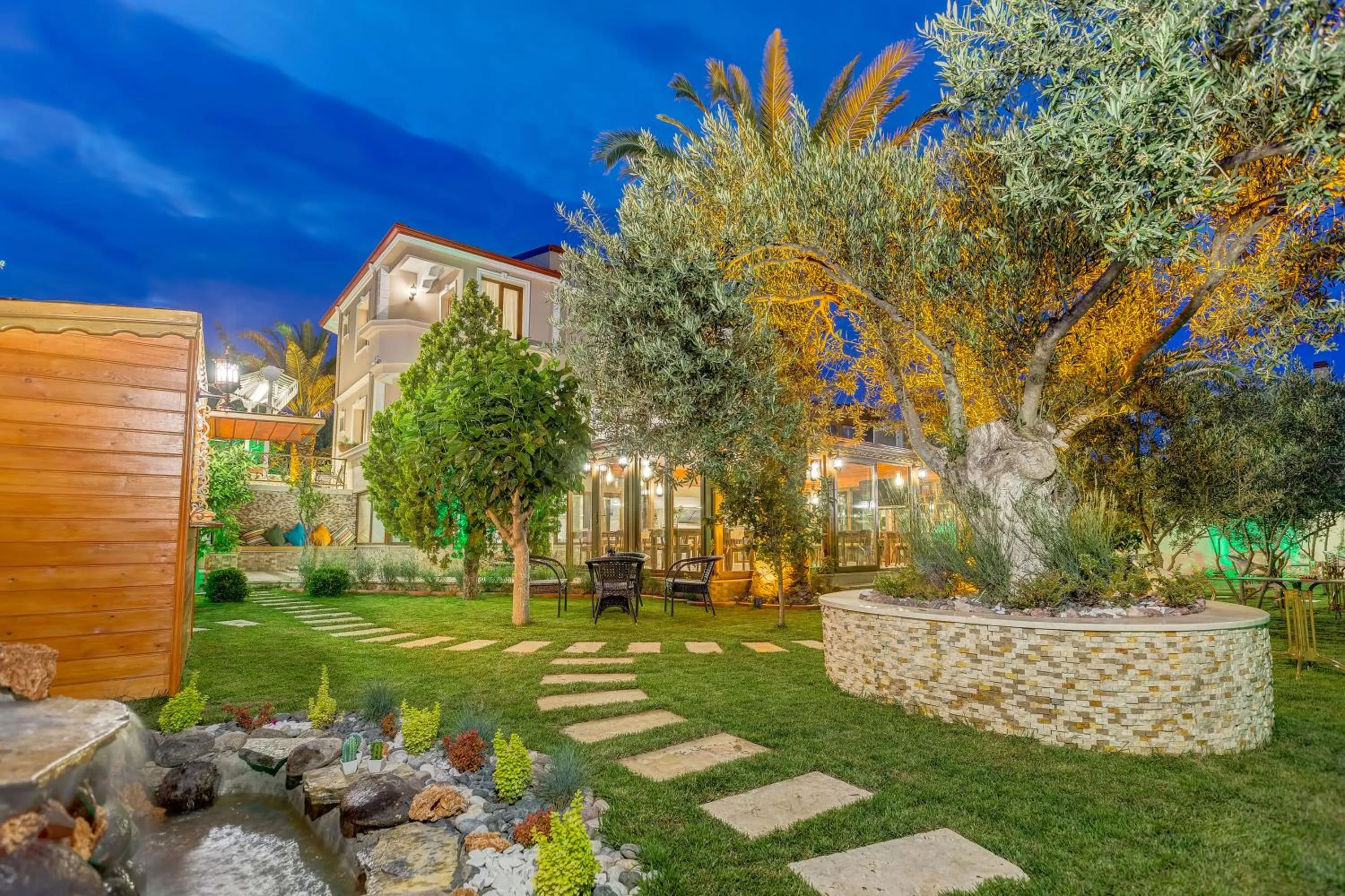 Night in Cunda Özerbey Konağı