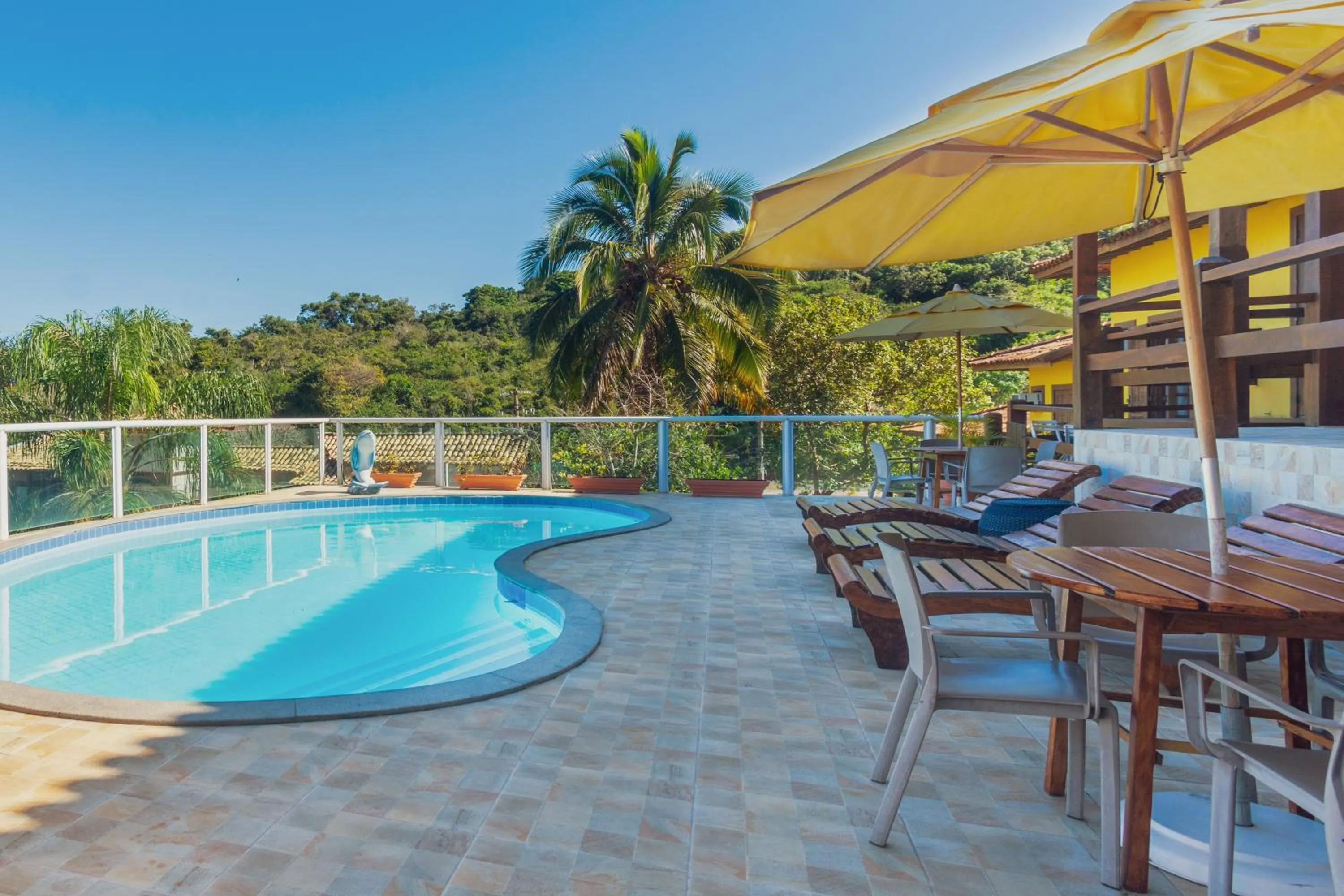 Patio in Pousada MAR João Fernandes