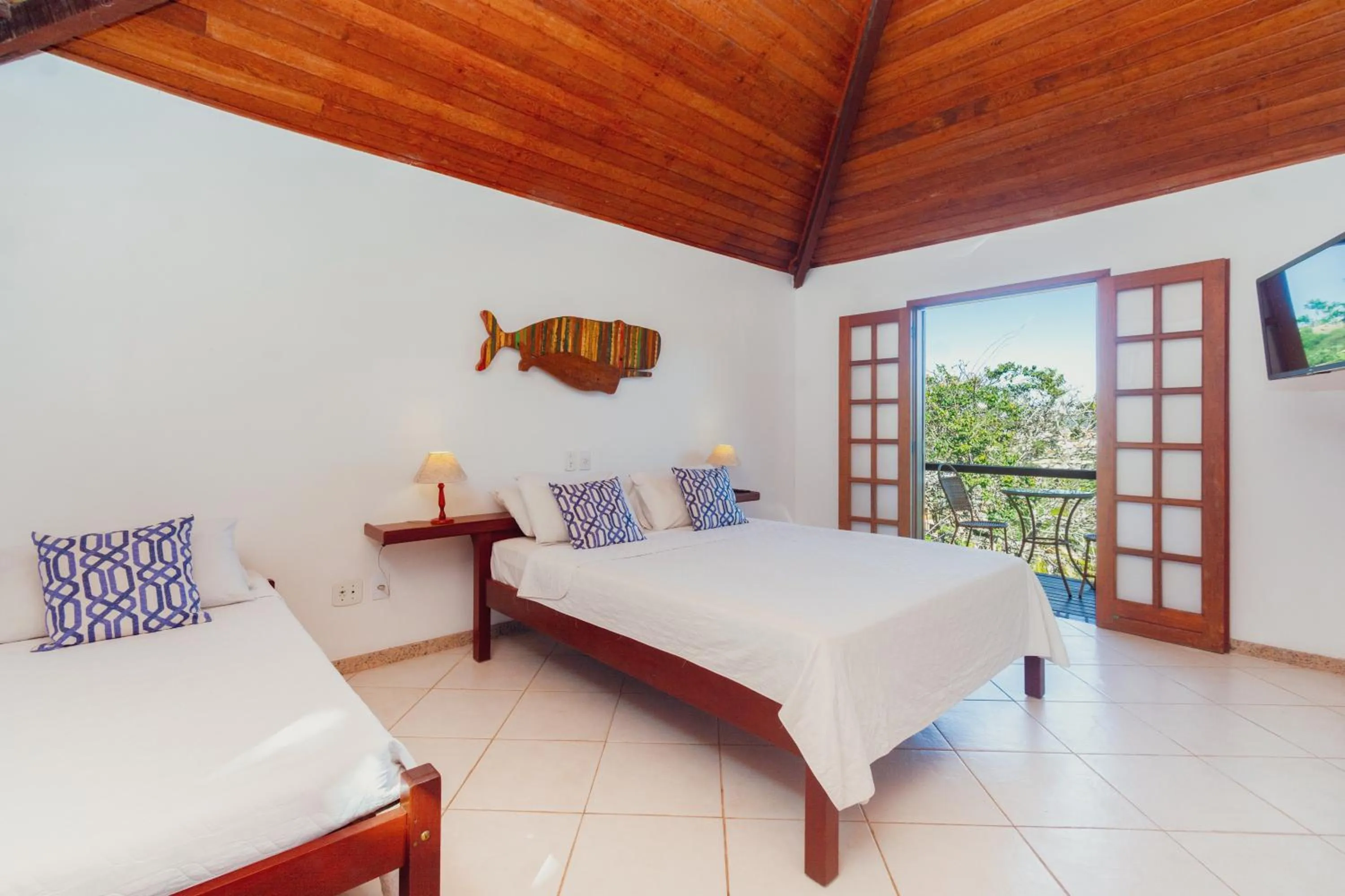 Bed in Pousada MAR João Fernandes