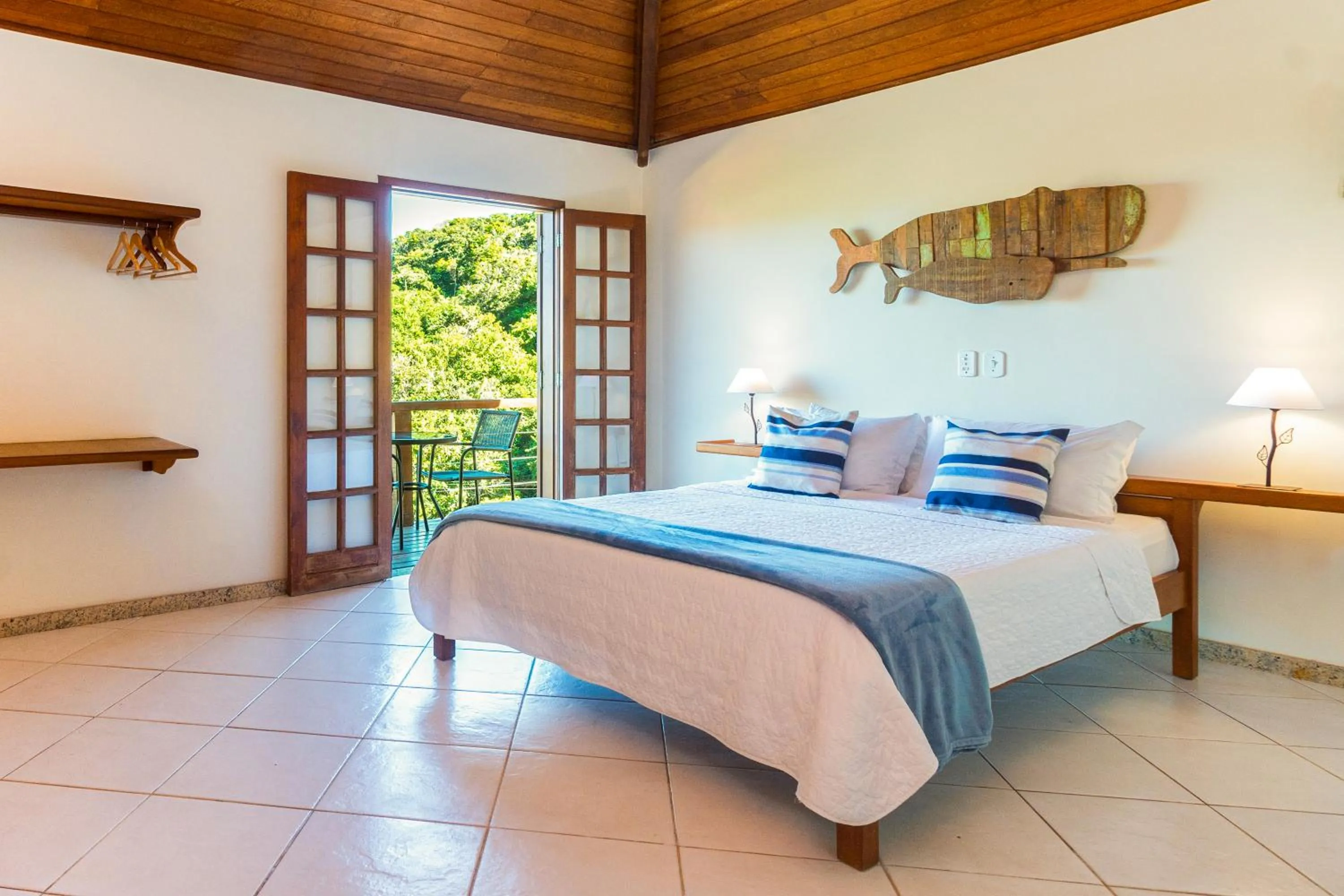 Bed in Pousada MAR João Fernandes