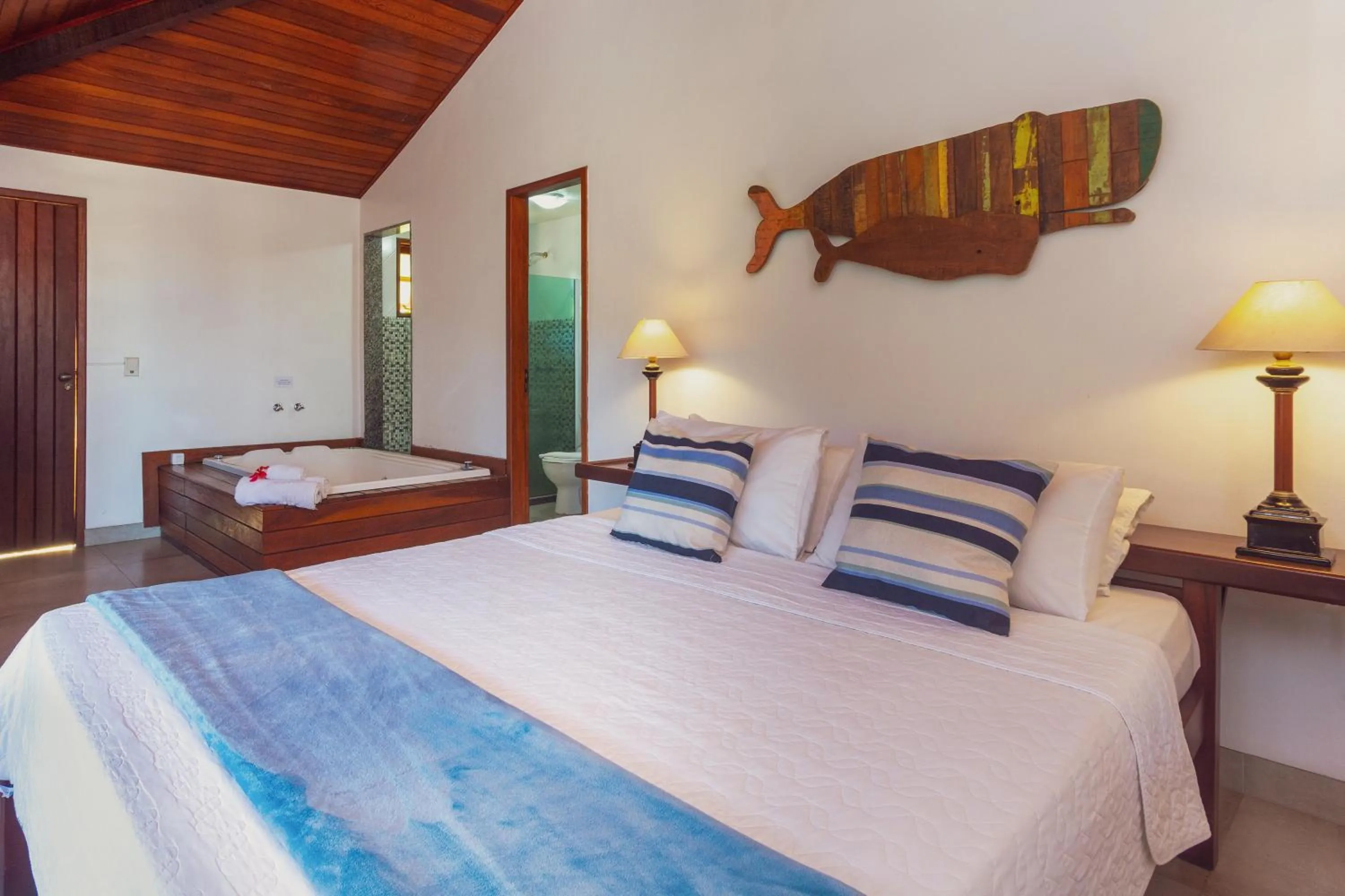 Bed in Pousada MAR João Fernandes