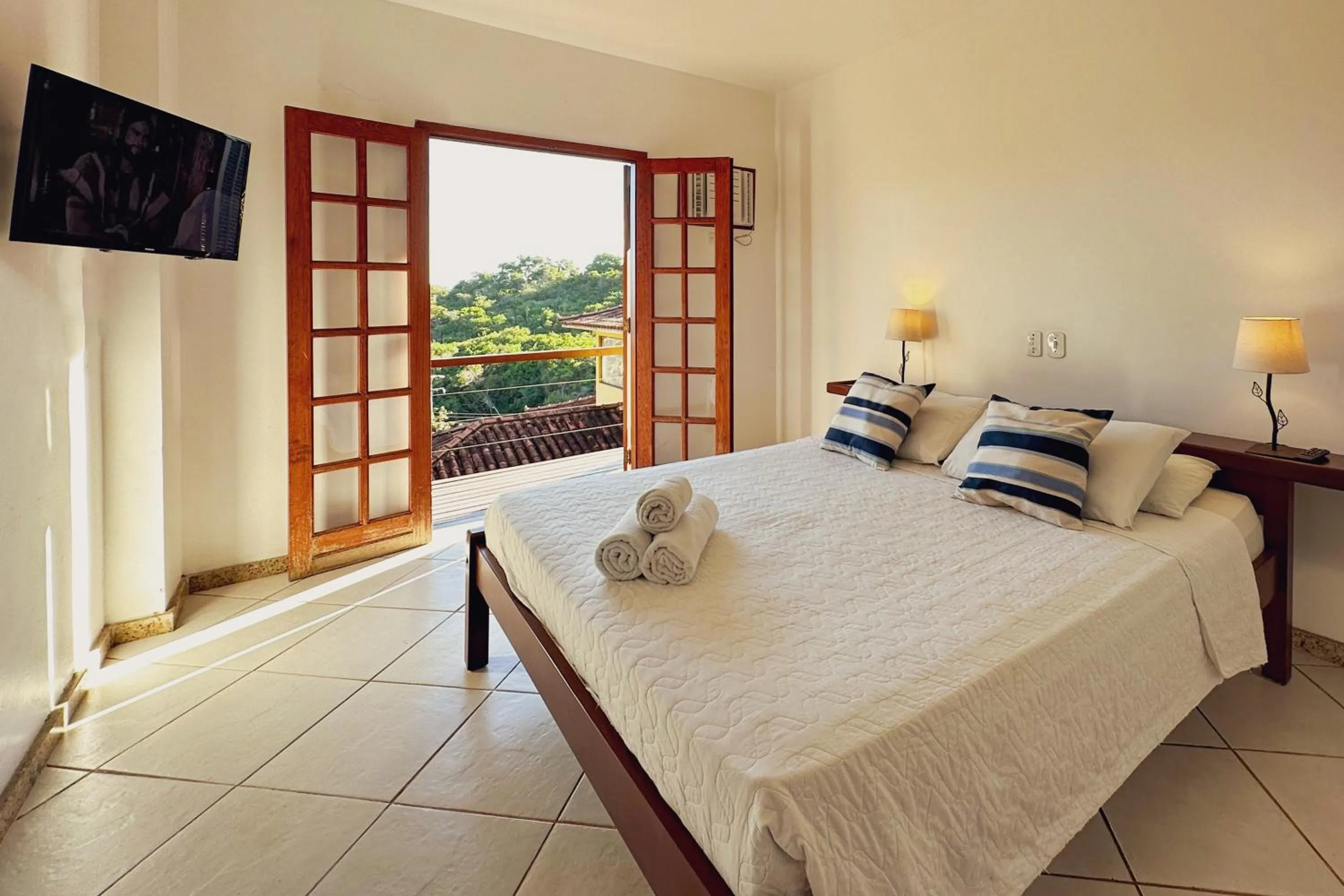 Bed in Pousada MAR João Fernandes