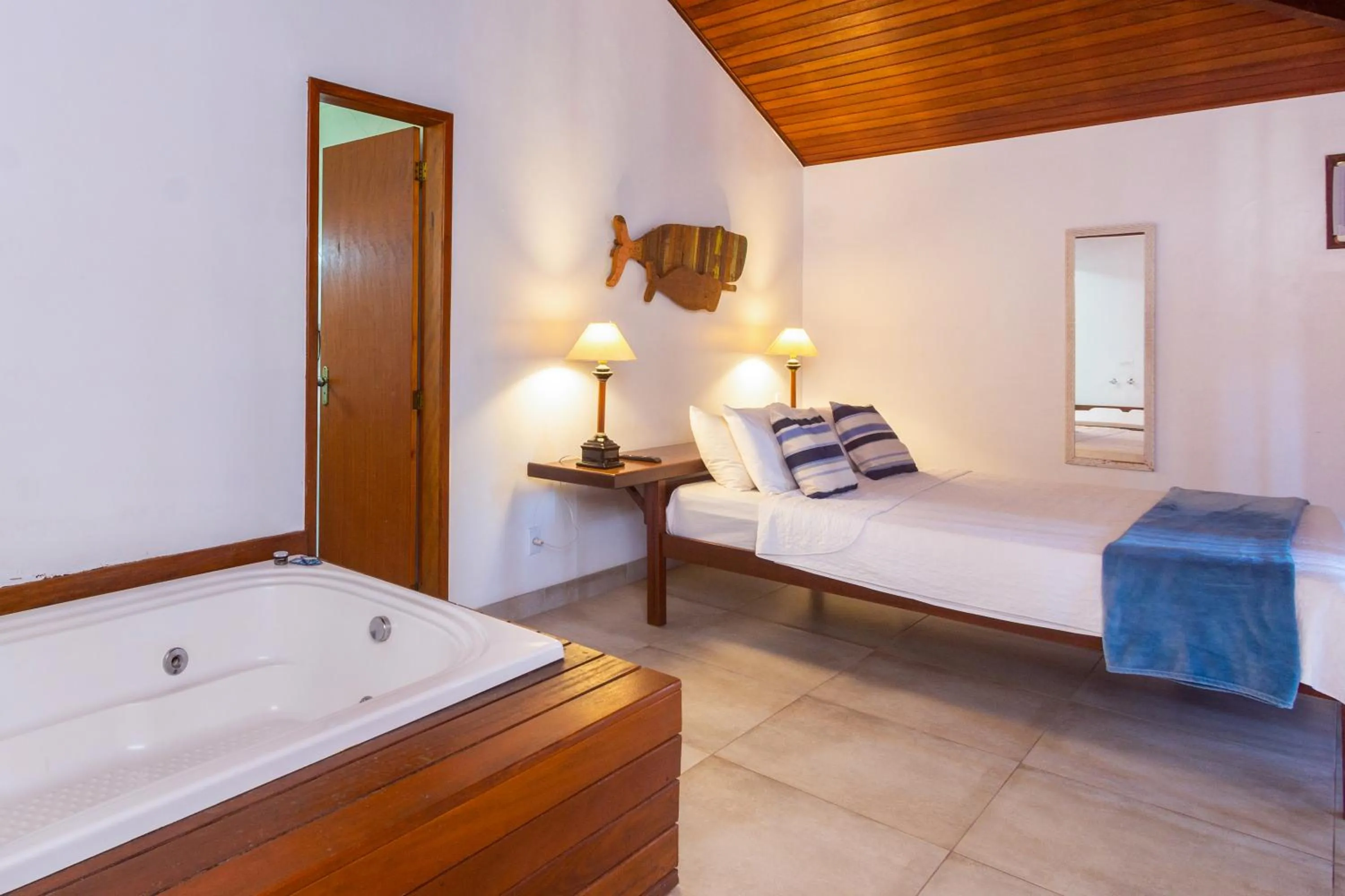 Bed in Pousada MAR João Fernandes