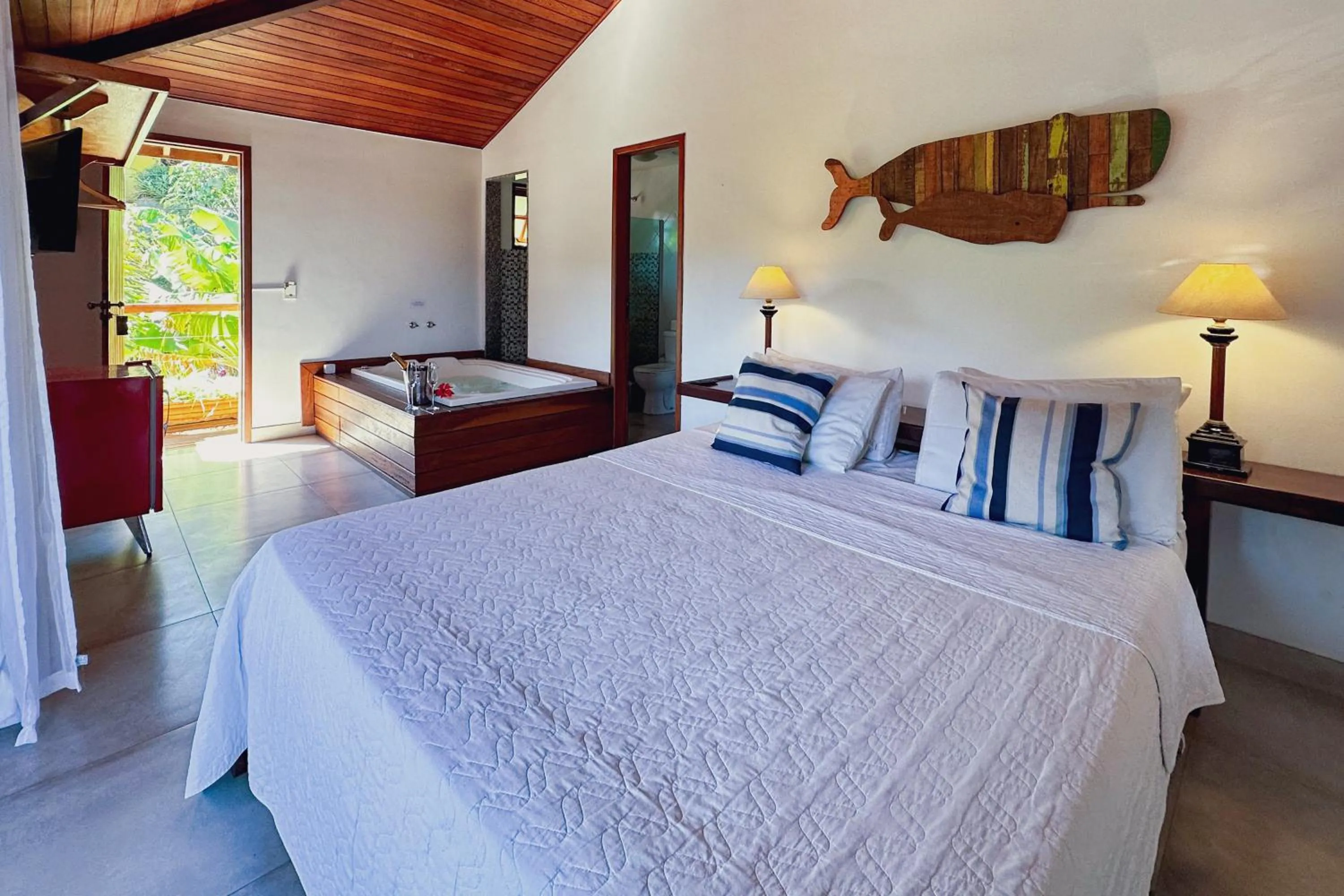 Bed in Pousada MAR João Fernandes