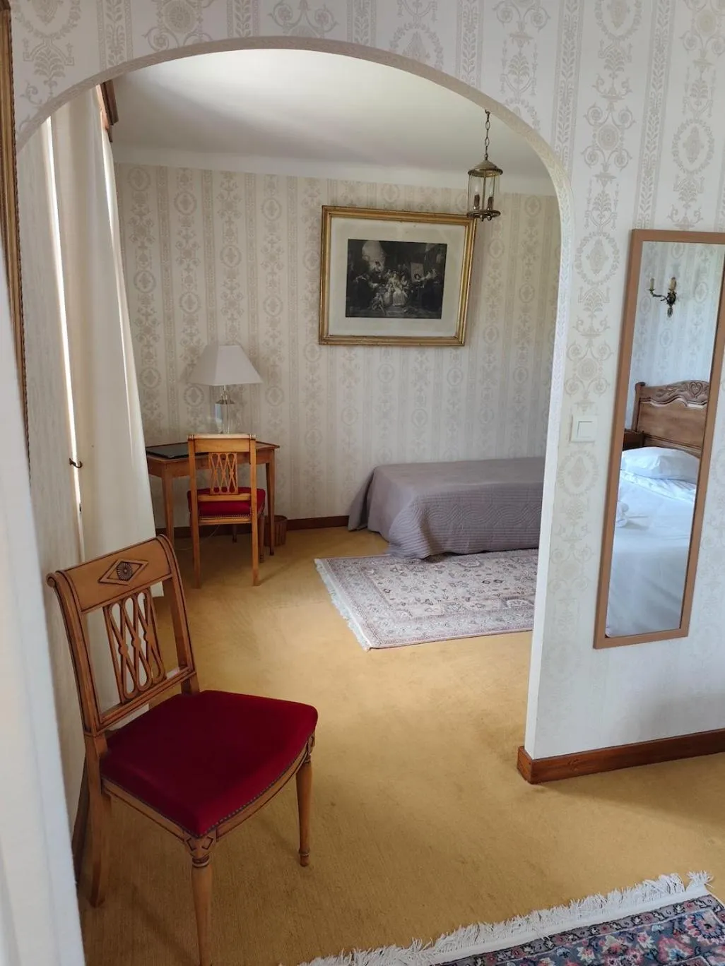 Photo of the whole room, Bed in Manoir Du Stang