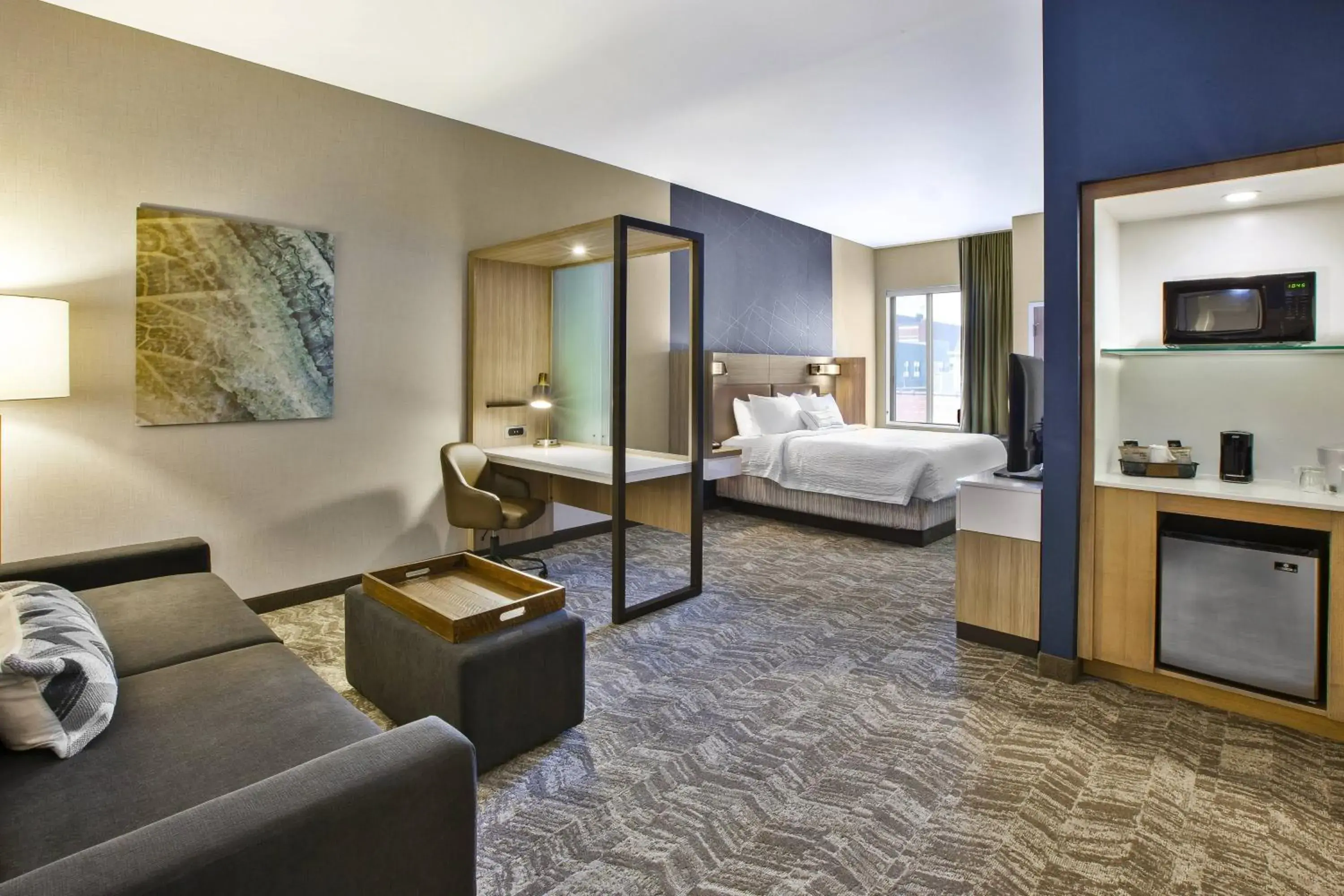 King Suite with Sofa Bed - Hearing Accessible in SpringHill Suites by Marriott Pittsburgh Butler/Centre City King Suite with Sofa Bed - Hearing Accessible in SpringHill Suites by Marriott Pittsburgh Butler/Centre City