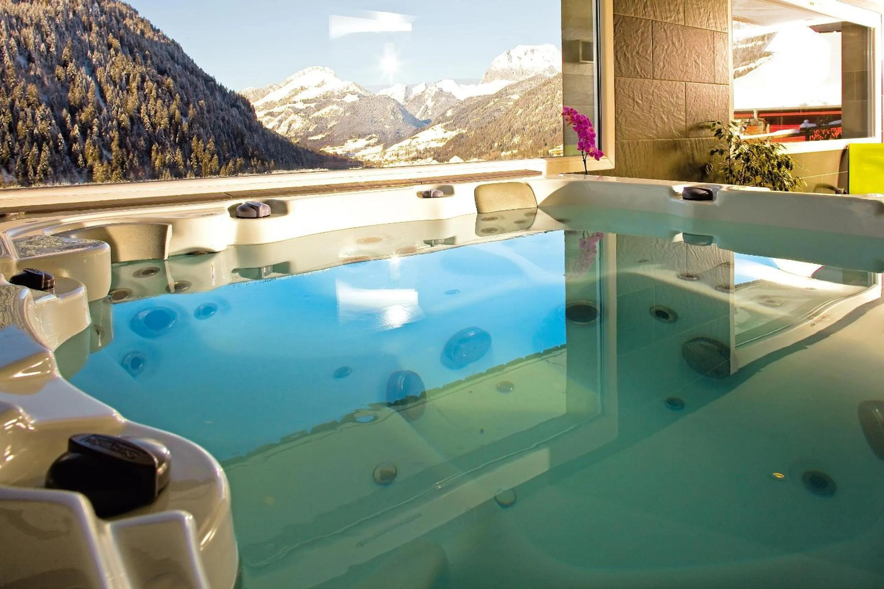 Hot Tub in Hôtel Belalp