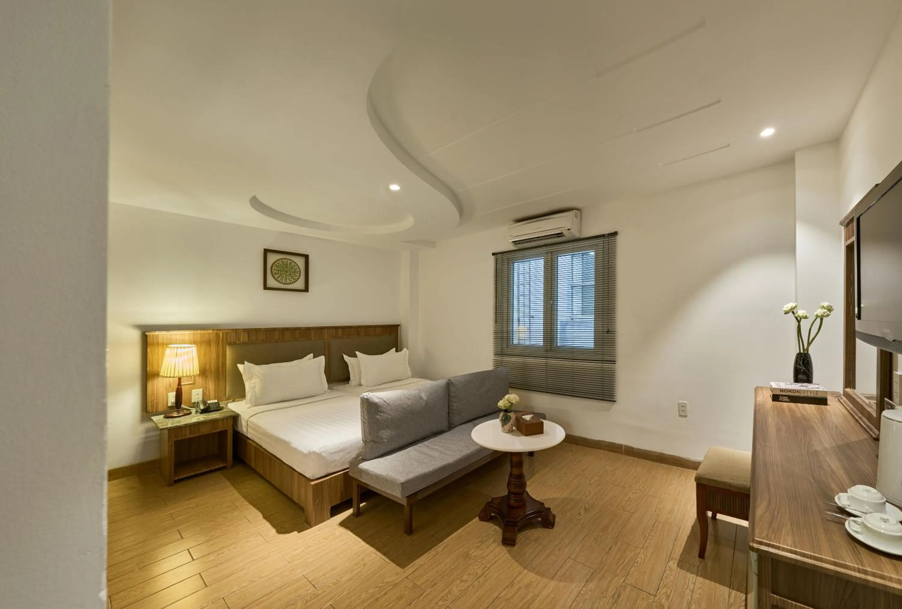 Bed in Blue Diamond Hotel