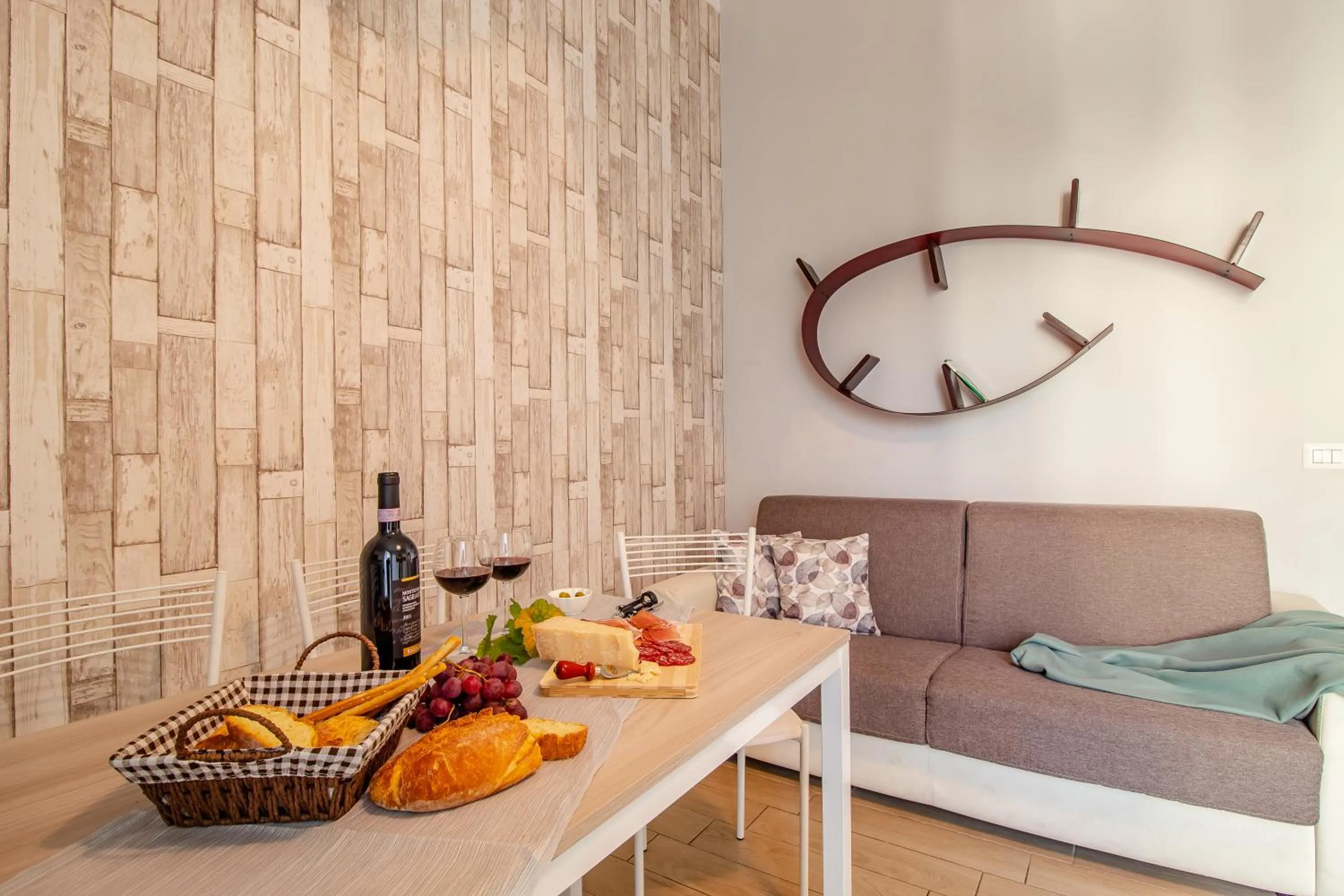 Living room in La Casa Rosa
