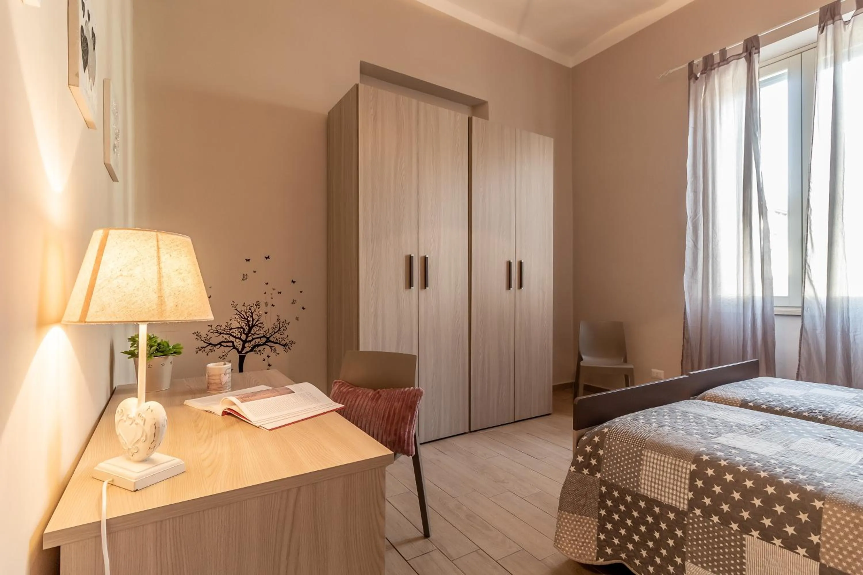 Bedroom, Bed in La Casa Rosa