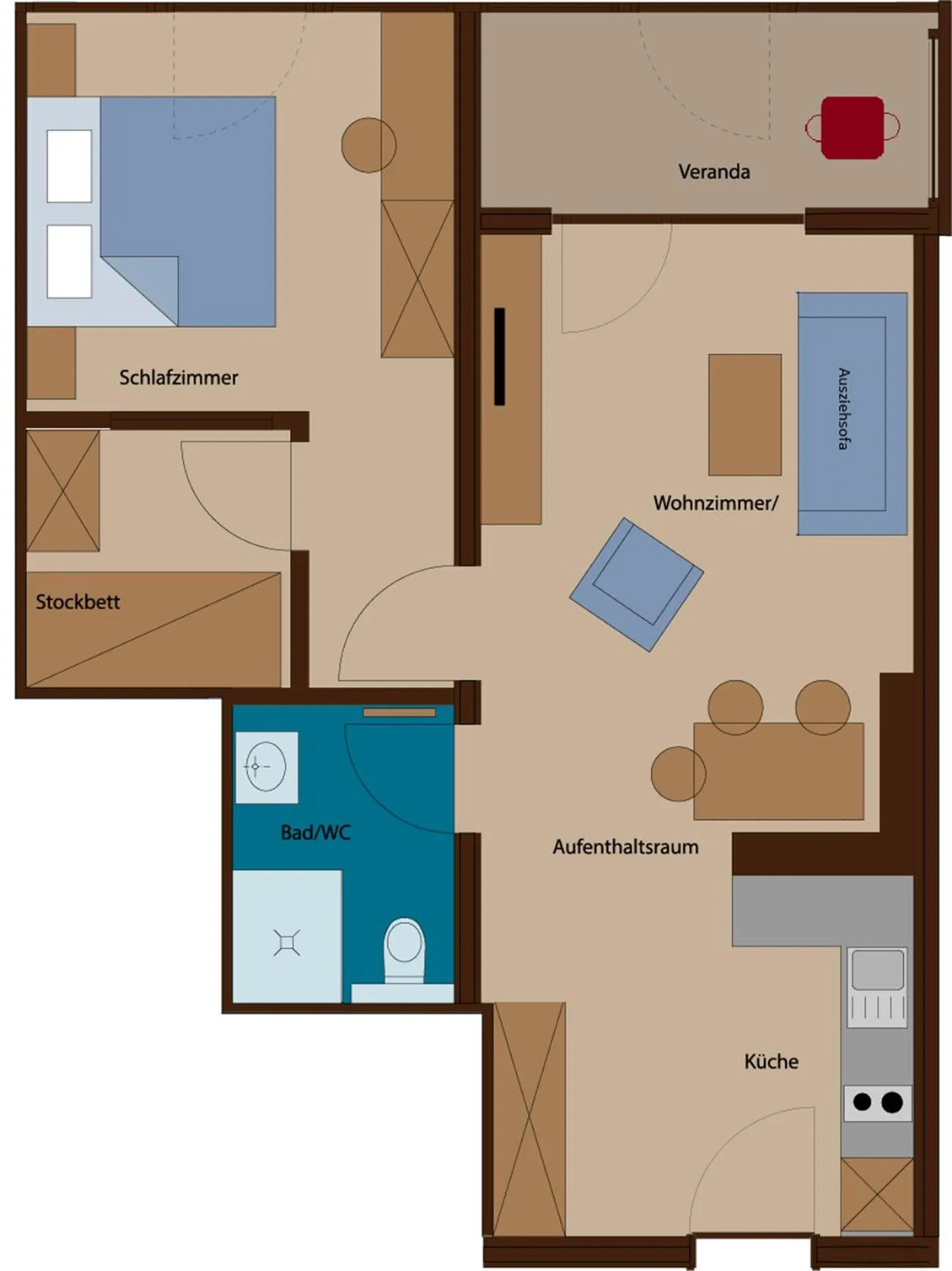 Photo of the whole room in Rössle Appartements und Sport Rössle Skiverleih & Sportgeschäft