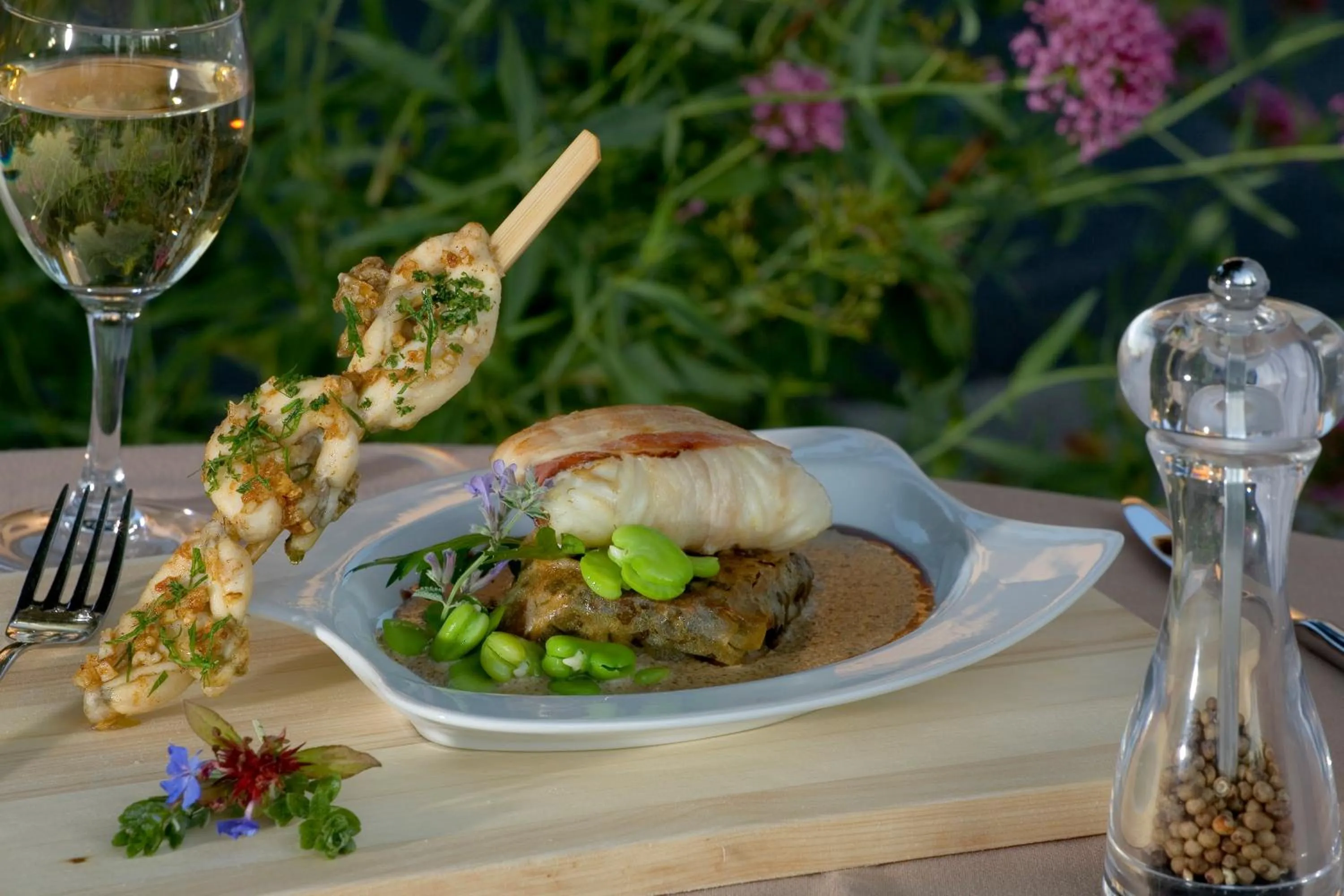 Food close-up in Logis Hôtel Clair Matin