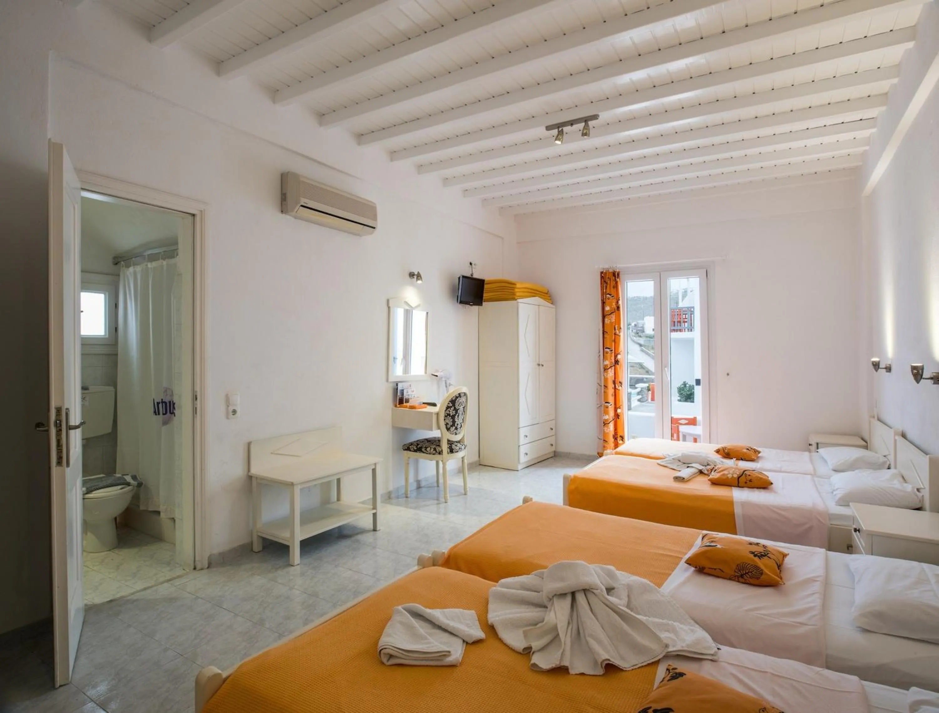 Photo of the whole room, Bed in Artemoula's Studios