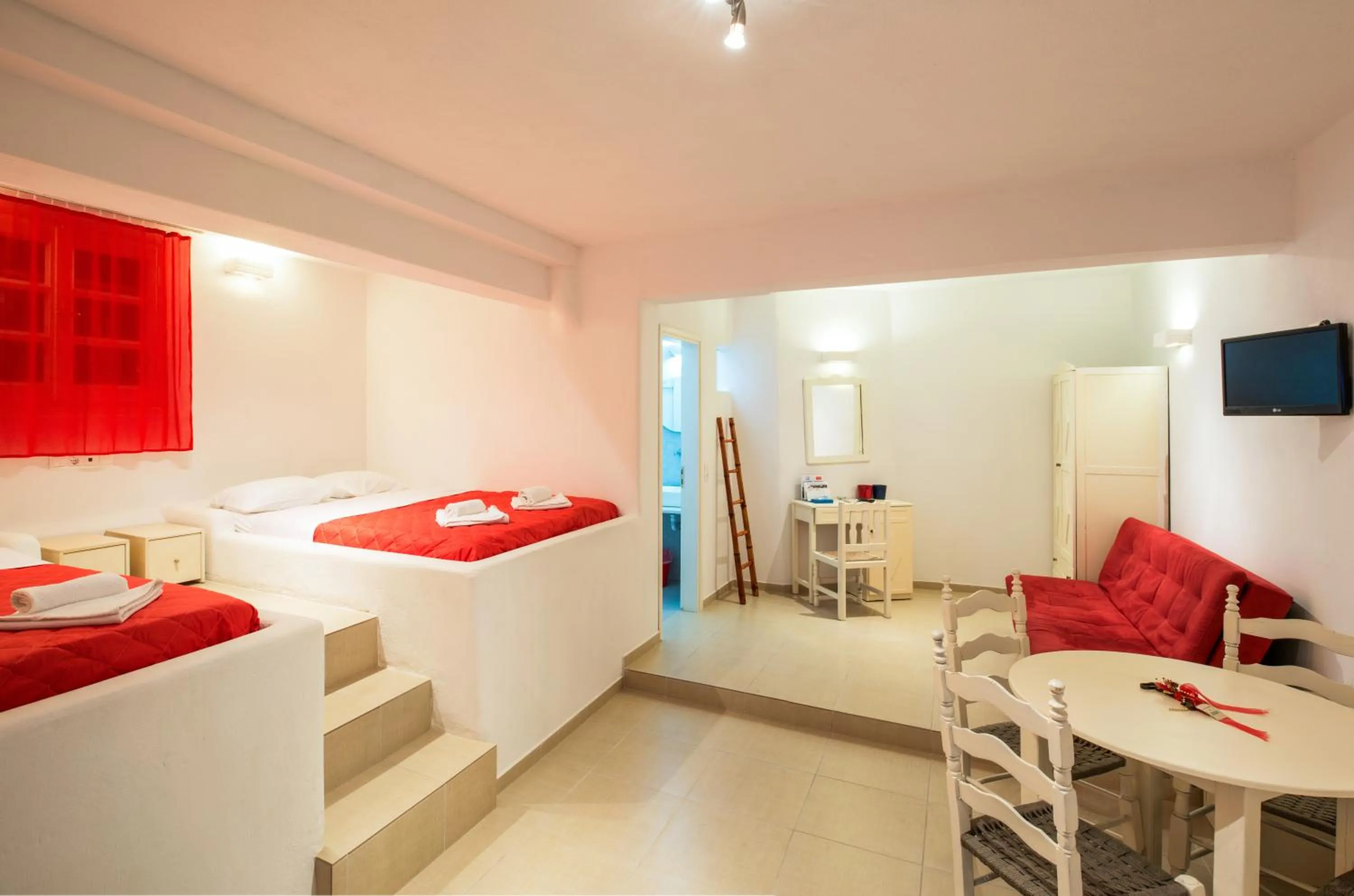 Bed in Artemoula's Studios