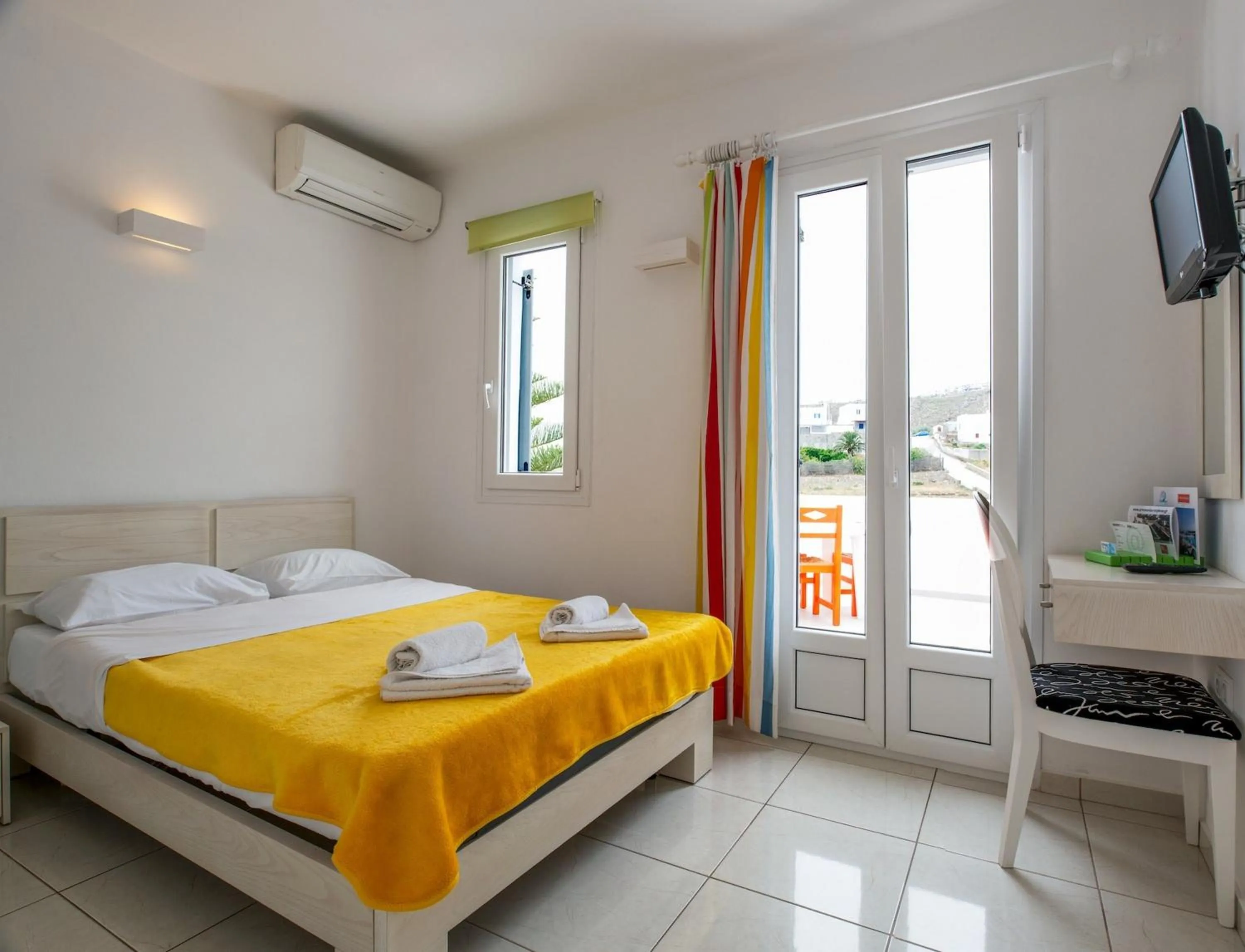 Bed in Artemoula's Studios