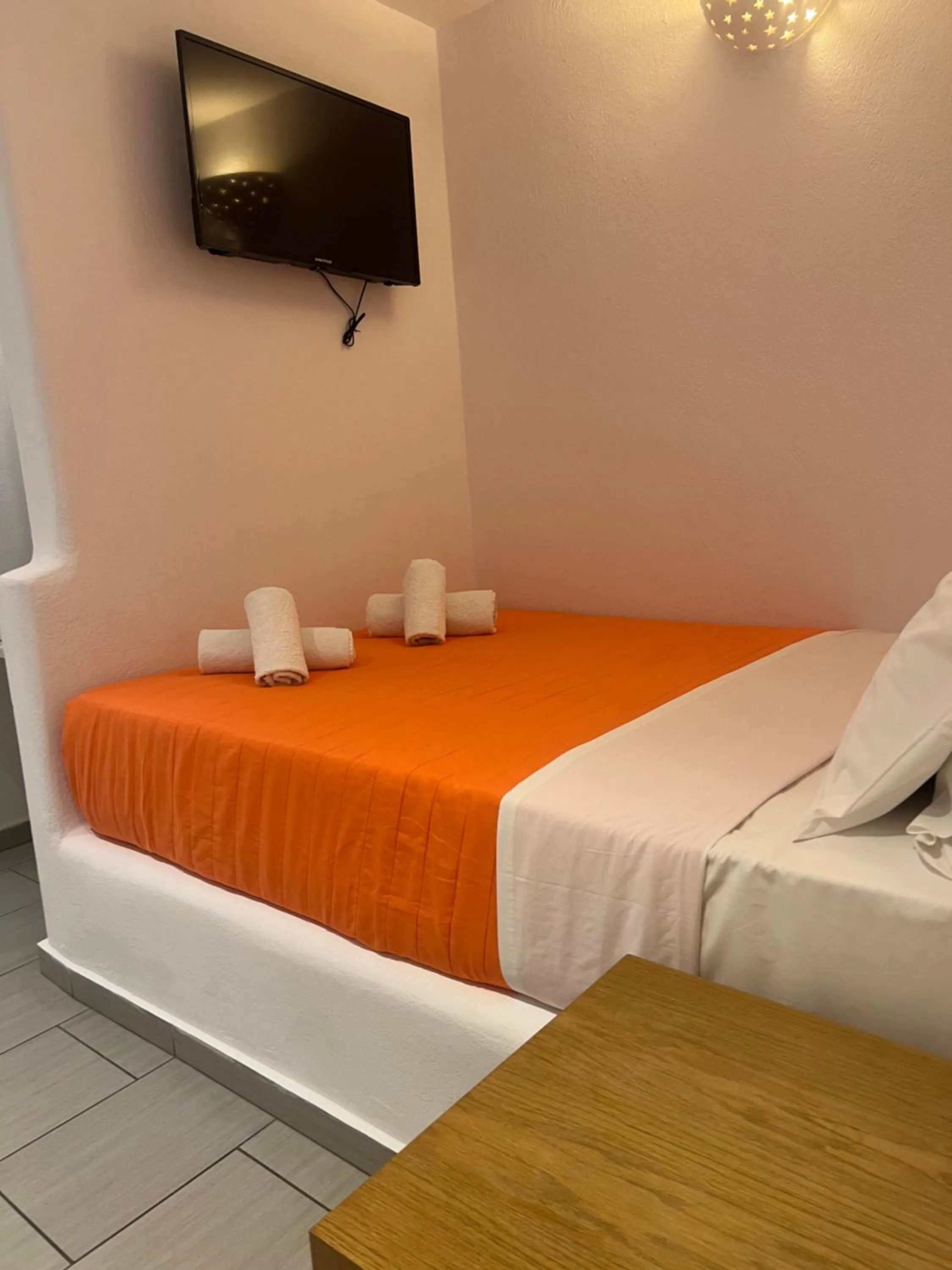 Bed in Artemoula's Studios