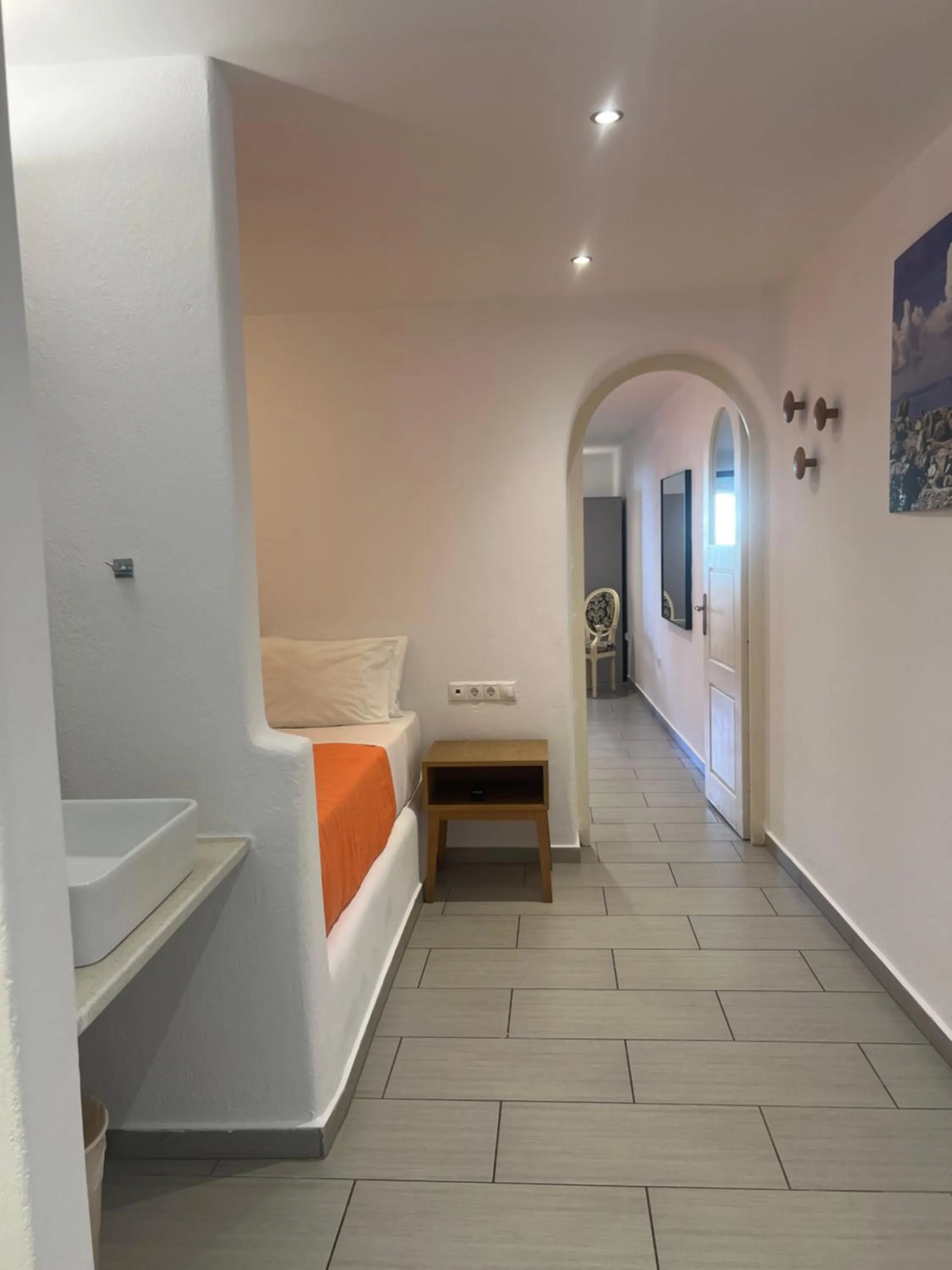 Bed in Artemoula's Studios