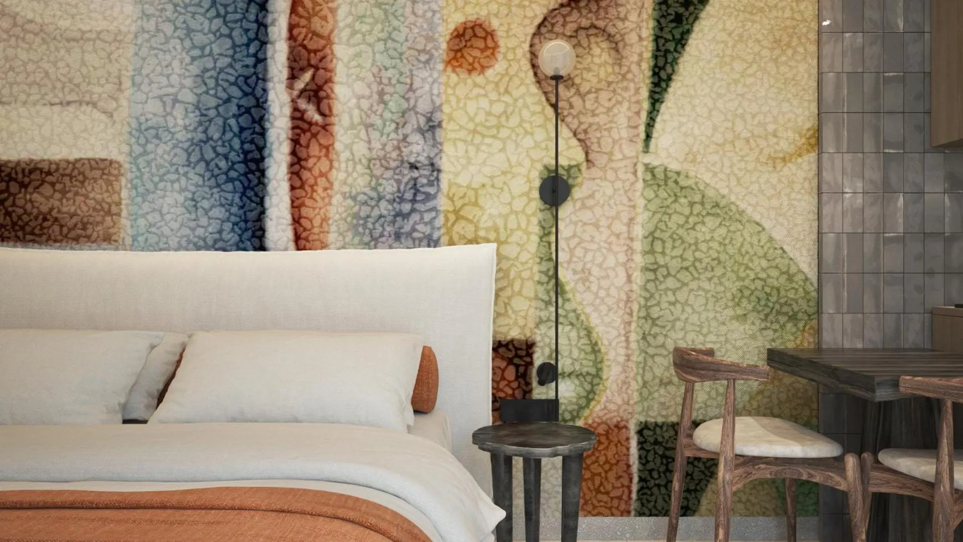 Bed in Leonidas Hotel & Apartments