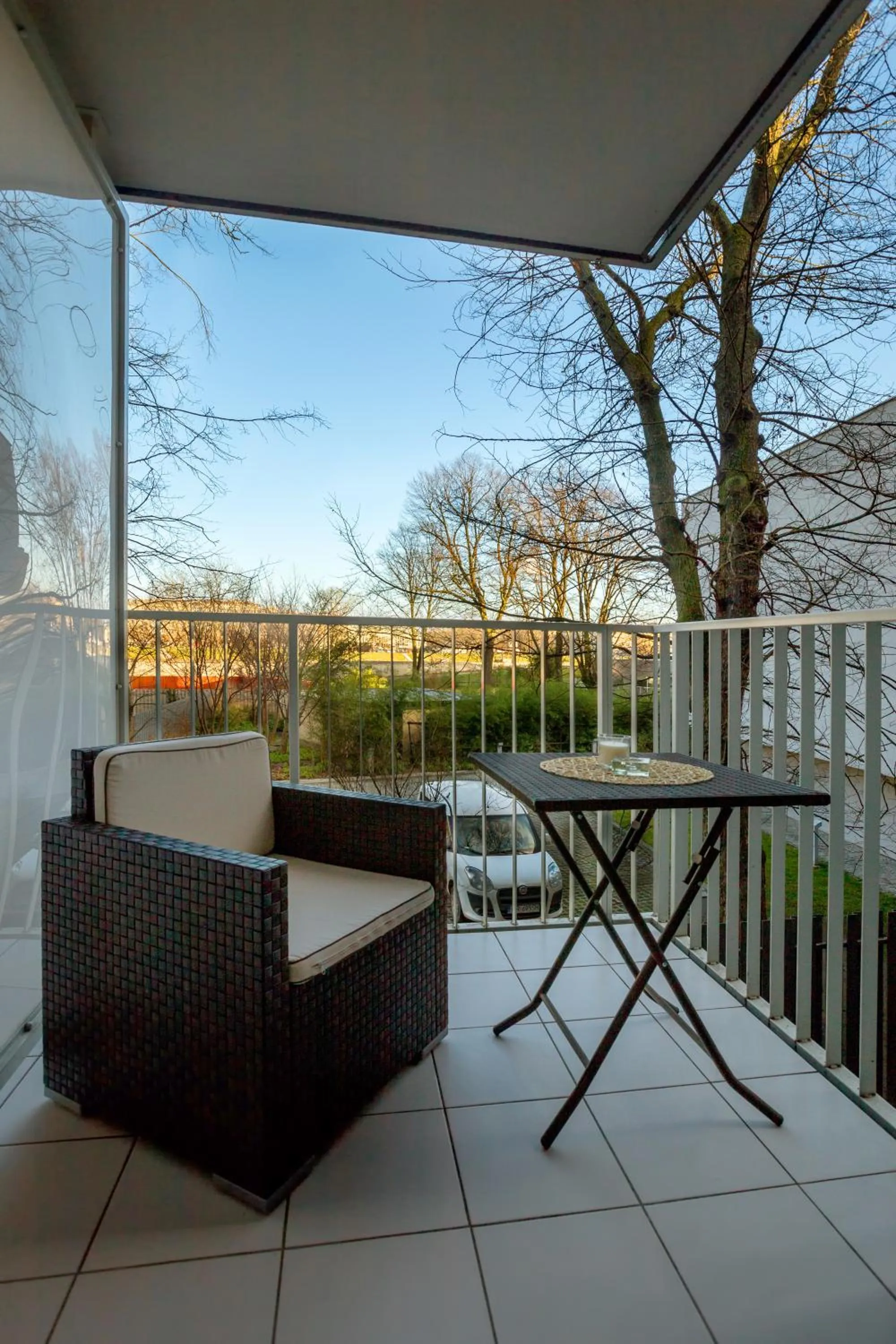 Balcony/Terrace in Friendhouse Apartments Vistula&Wawel