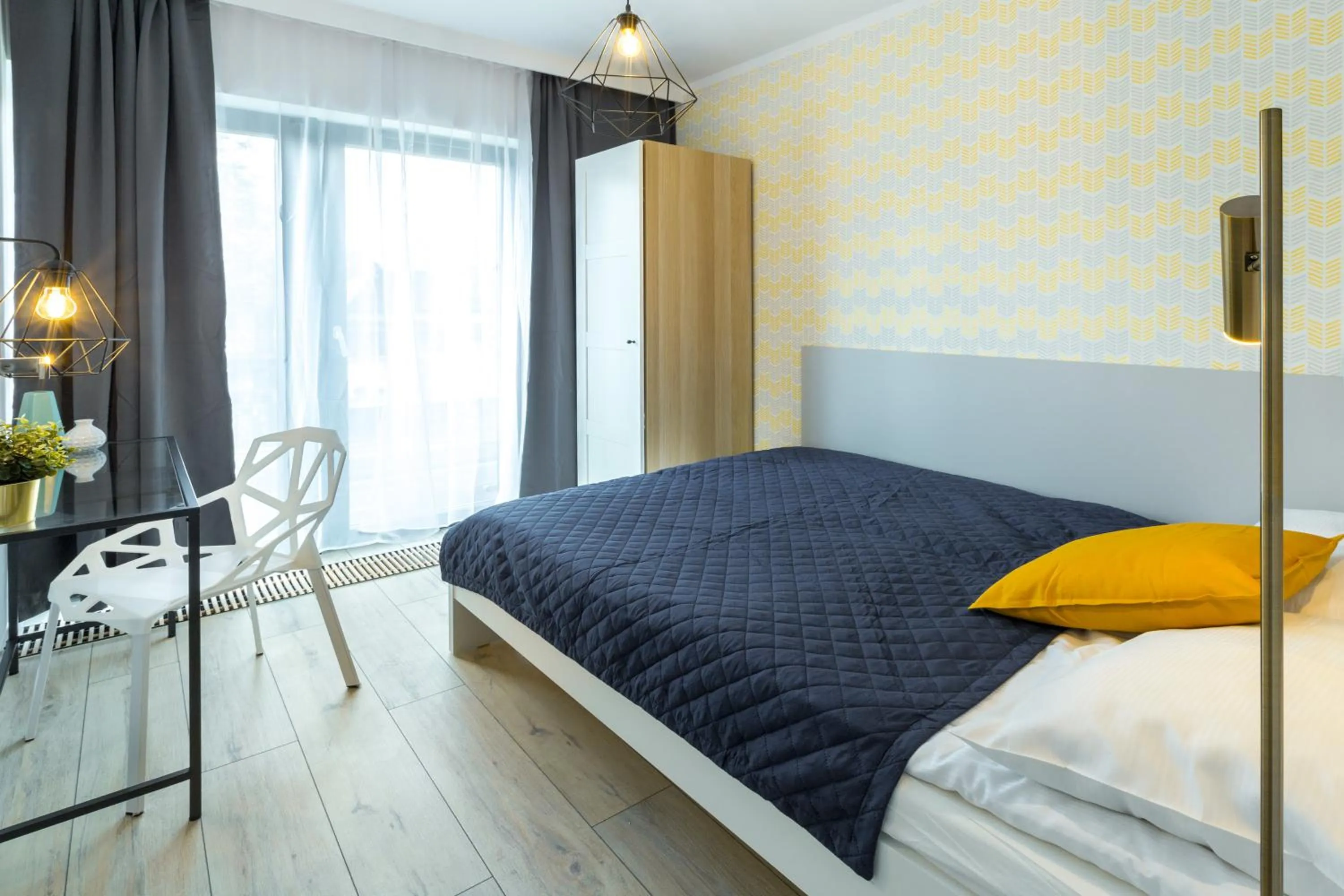 Bedroom, Bed in Friendhouse Apartments Vistula&Wawel