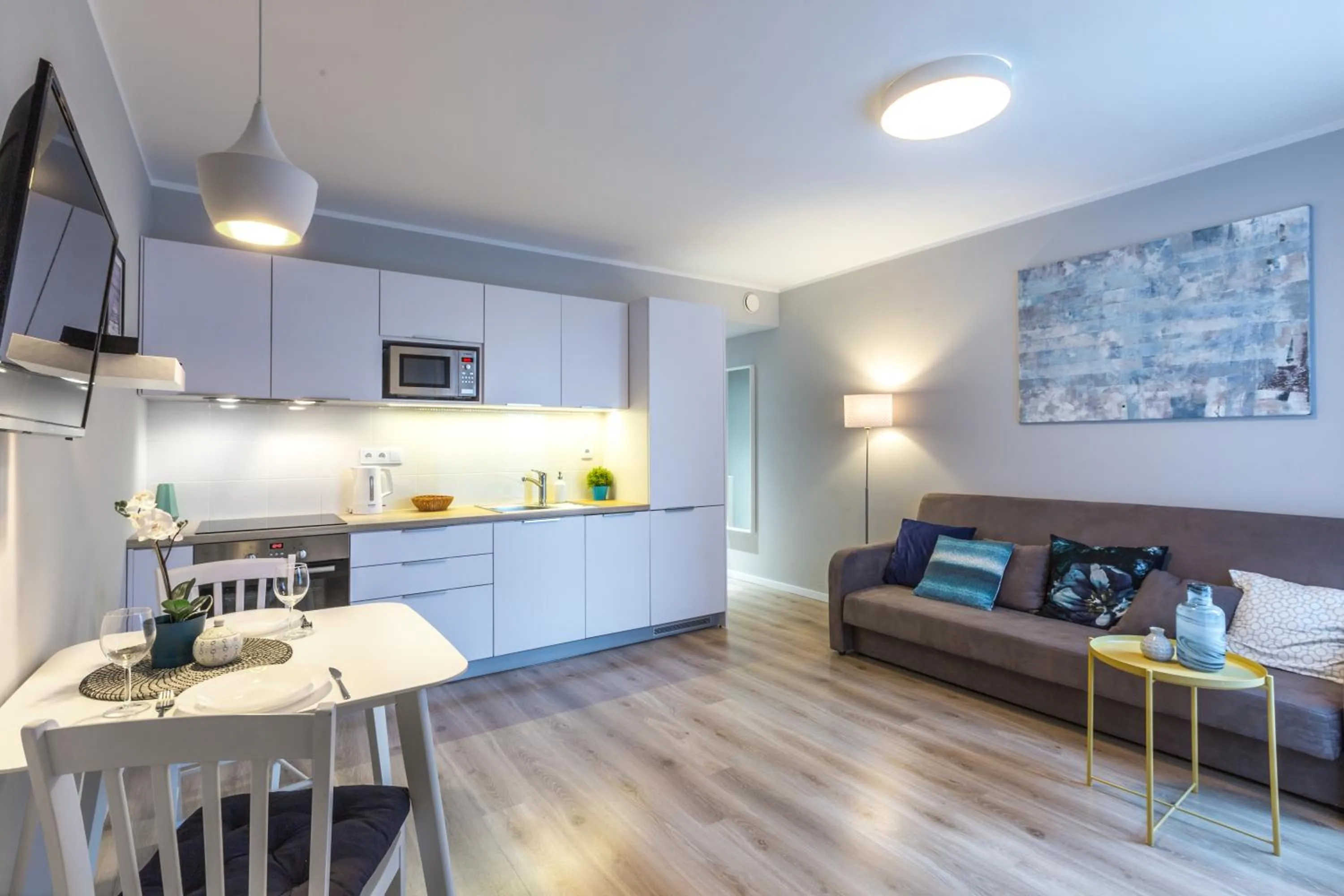 Living room in Friendhouse Apartments Vistula&Wawel